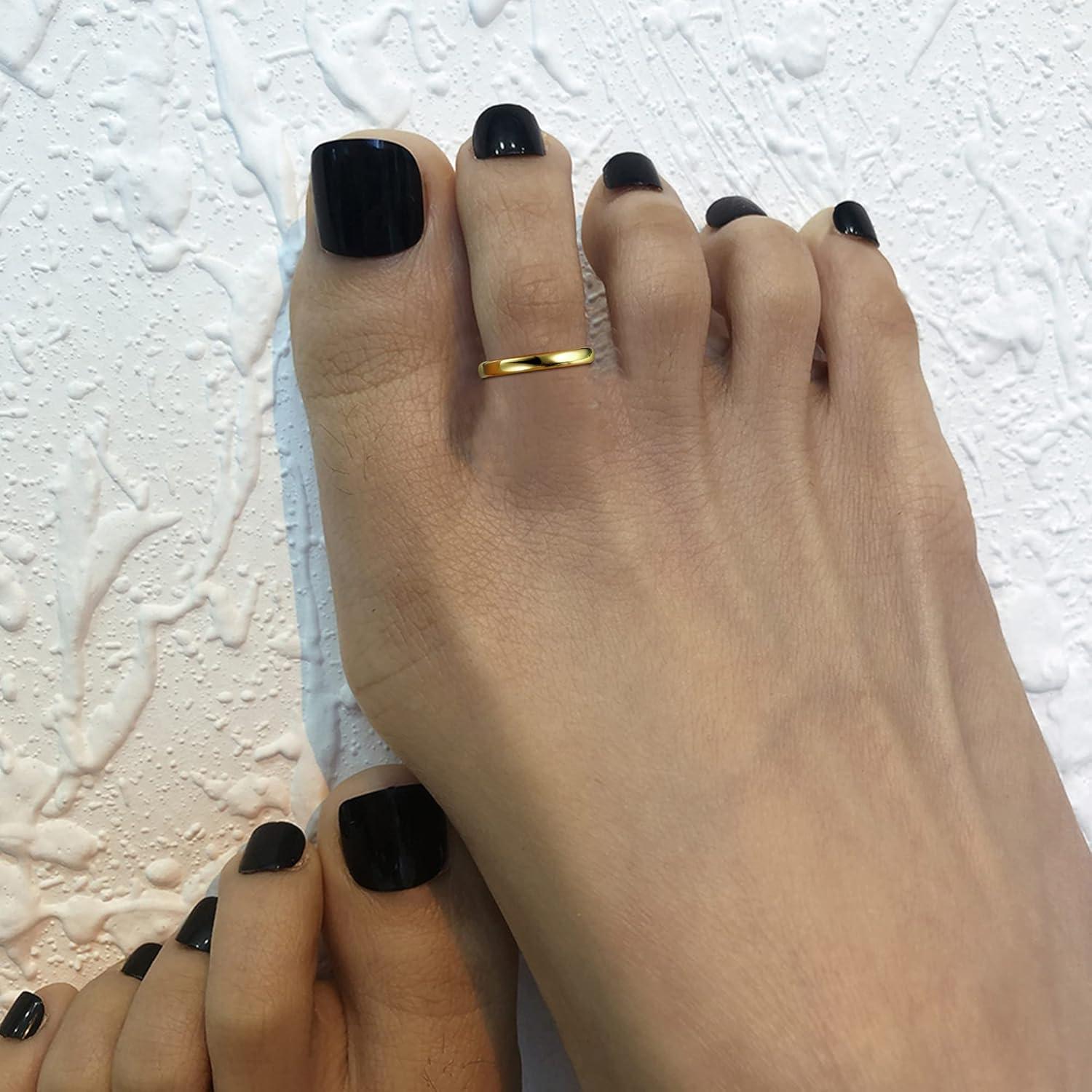 Set de Anillos para Dedos de los Pies ADRAMATA 14K Dorados