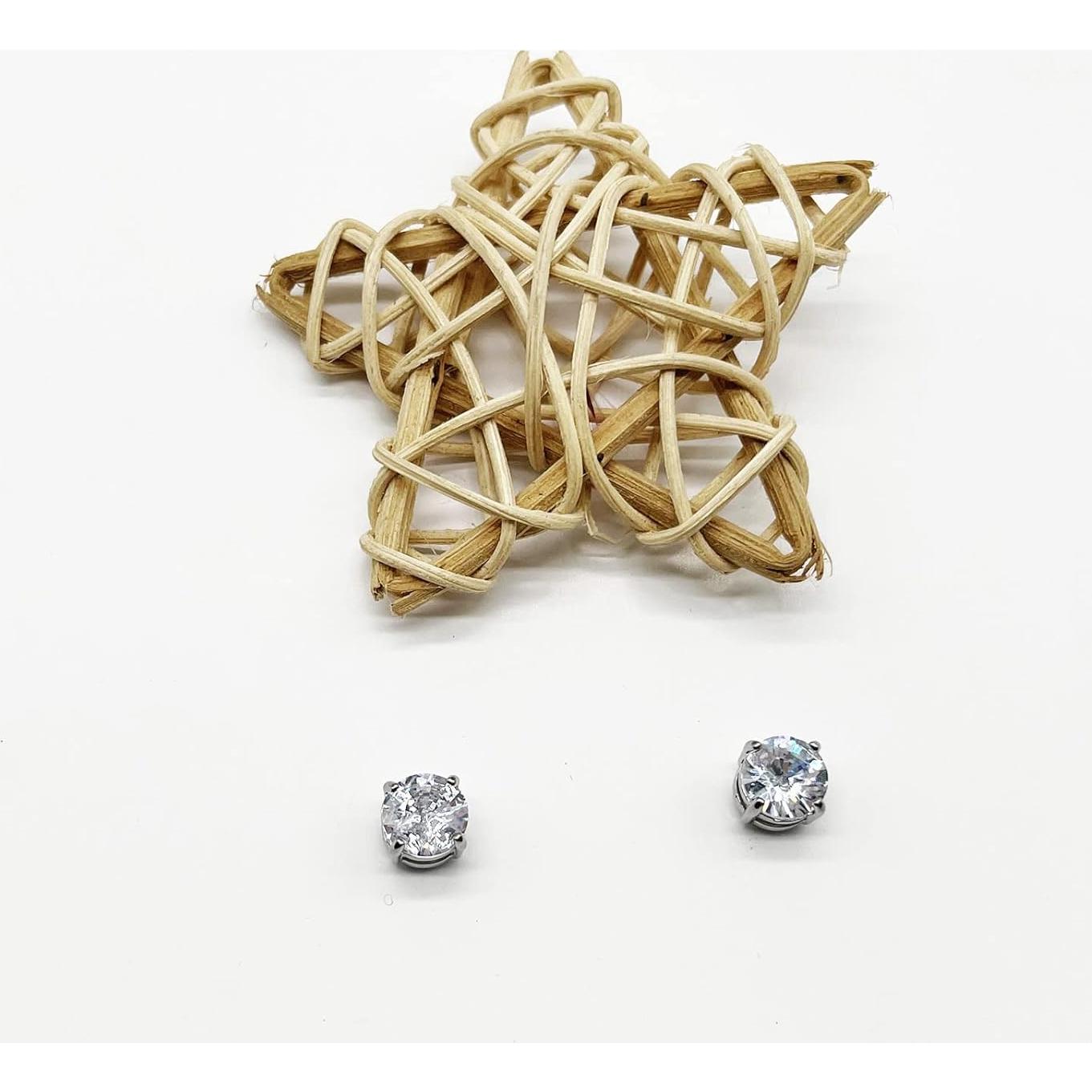 Set de 16 Pendientes Magnéticos JEWPARK Acero Inoxidable 316L