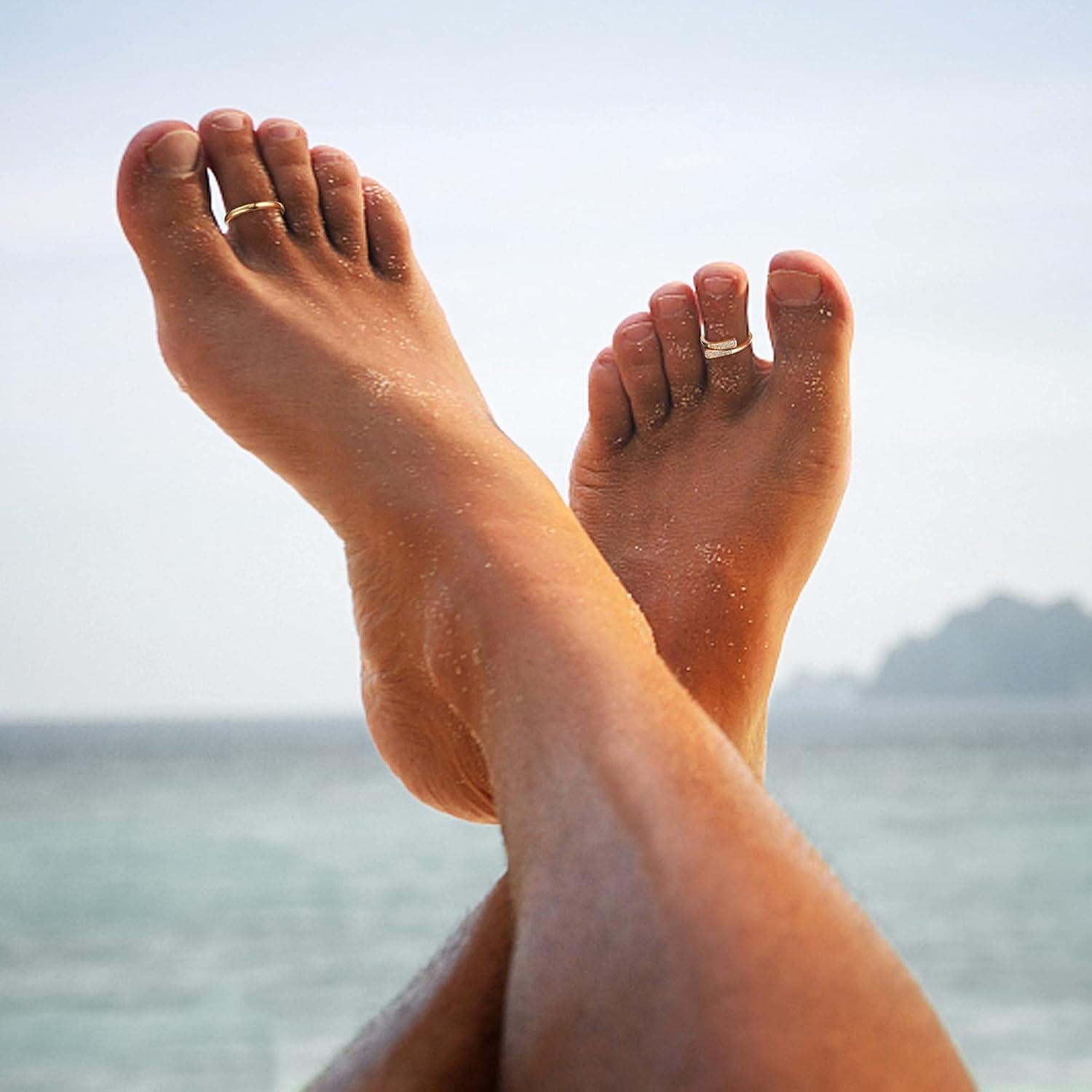 Anillo de oro 14k FASACCO para mujer ajustable con CZ