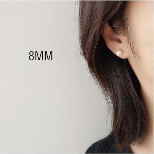 Pendientes Magnéticos de Perlas Airokiy 8mm para Mujeres