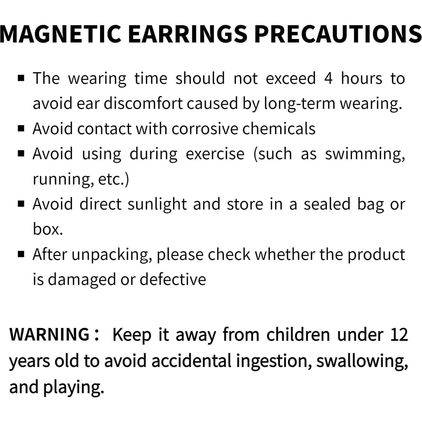 Pendientes Magnéticos de Perlas Airokiy 8mm para Mujeres