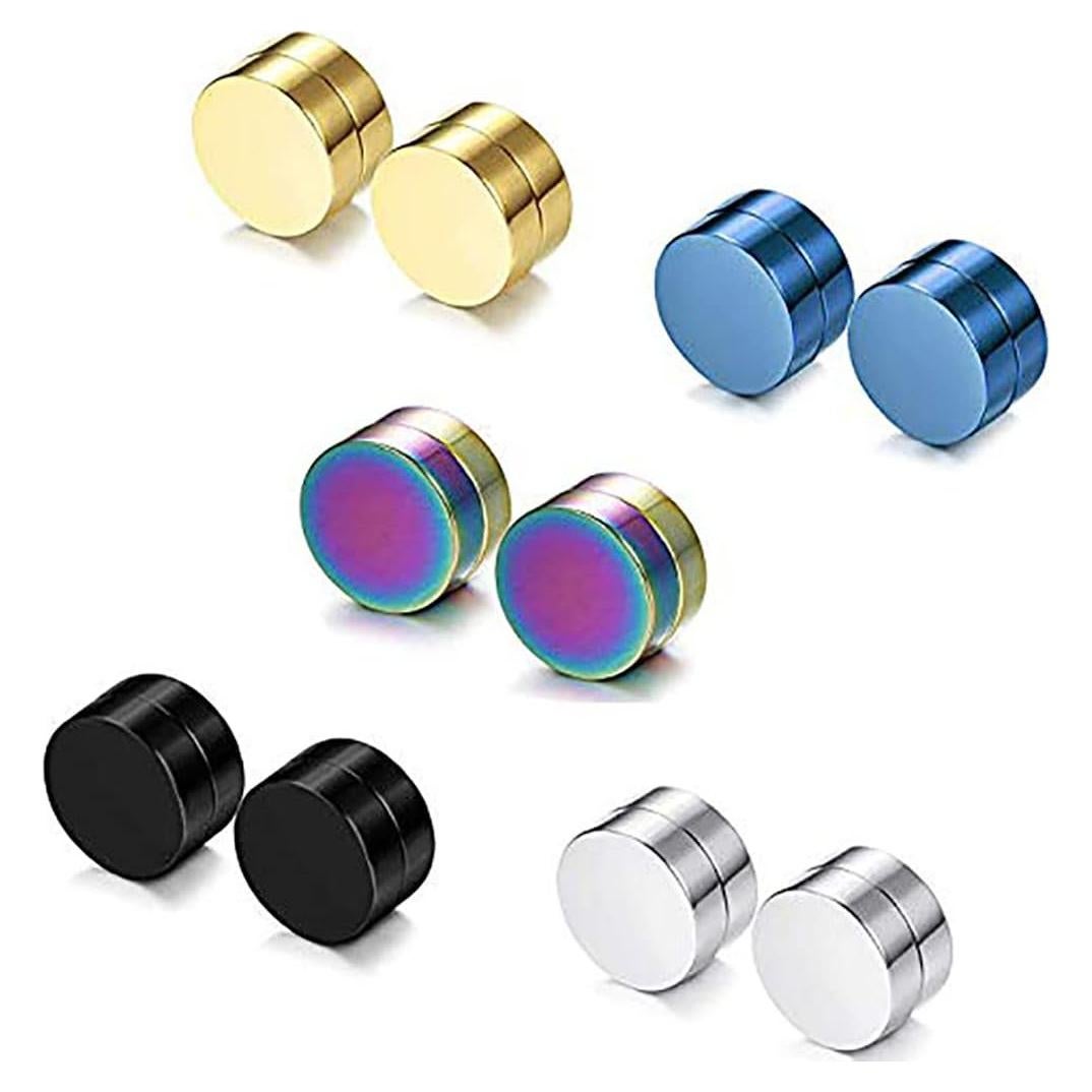Pendientes Magnéticos Falsos YZstyle Acero Inoxidable 12mm