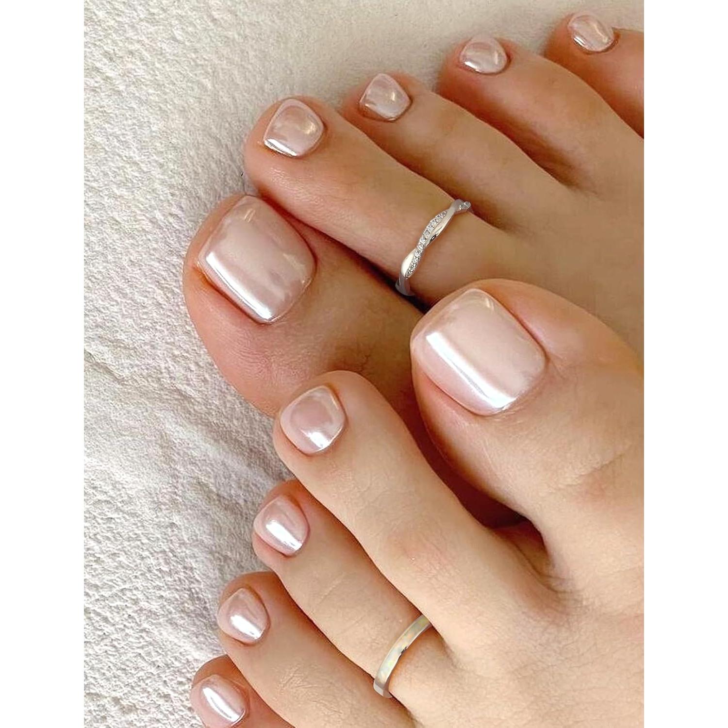 Anillos de Dedo del Pie Fiasaso 3 Pcs Plata Esterlina 925