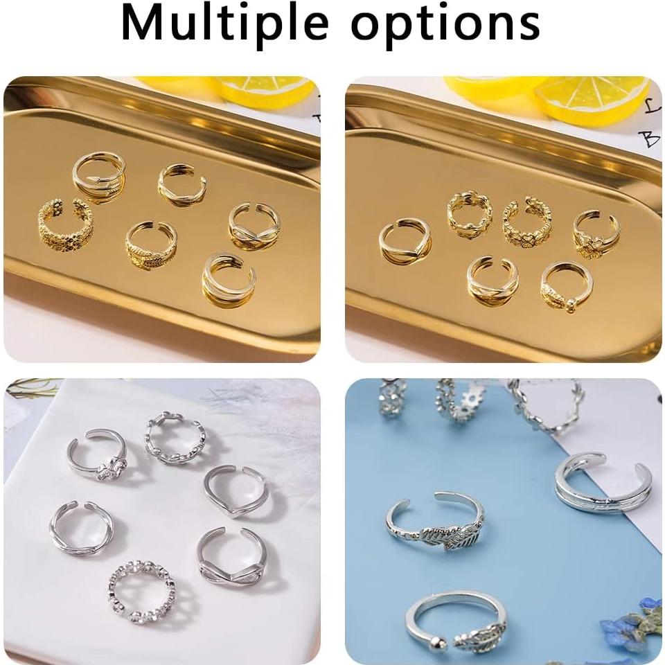 Juego de 24 Anillos Ajustables para Dedos de los Pies Mujer