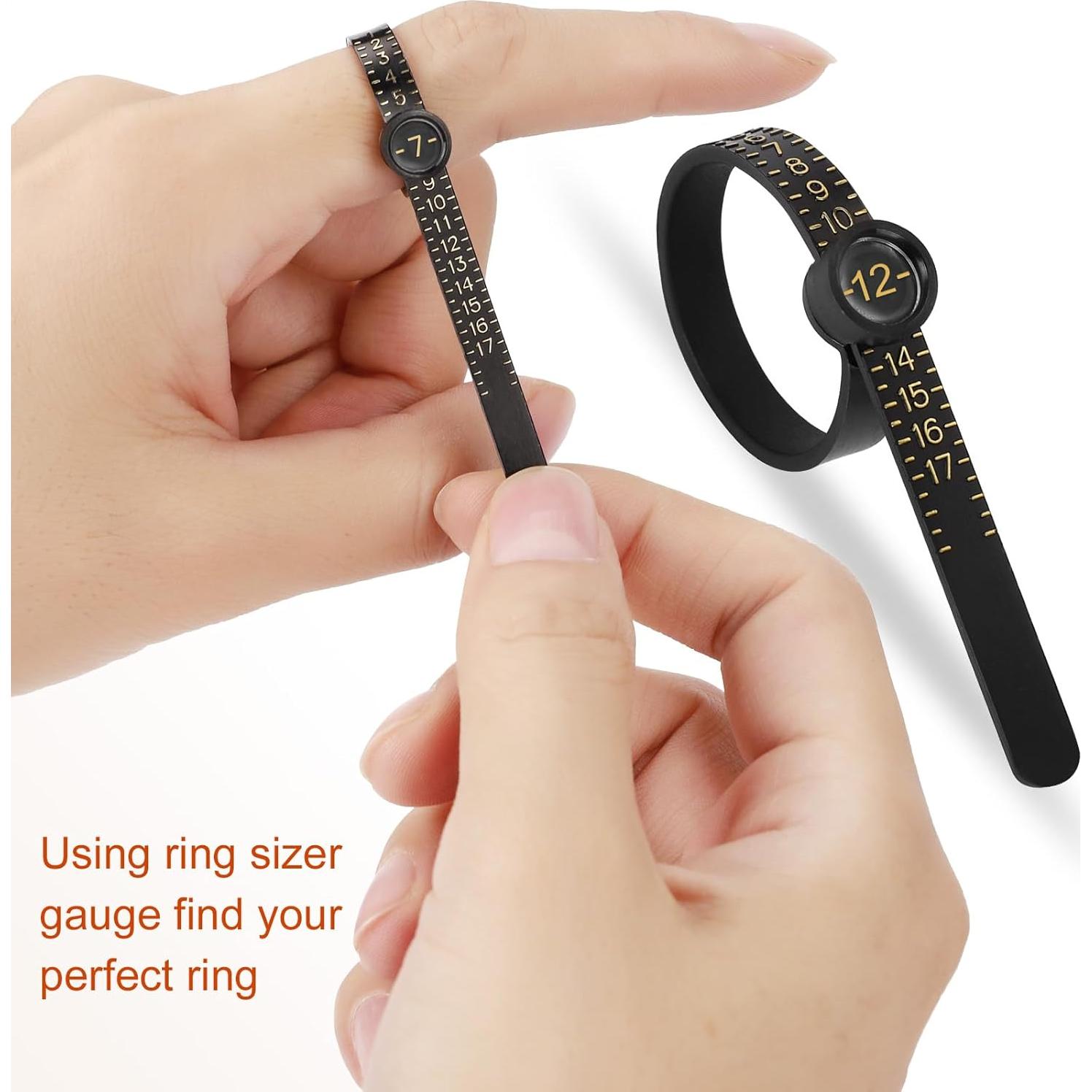 Kit de Medición de Tallas de Anillo 27 PZS Acero Inoxidable