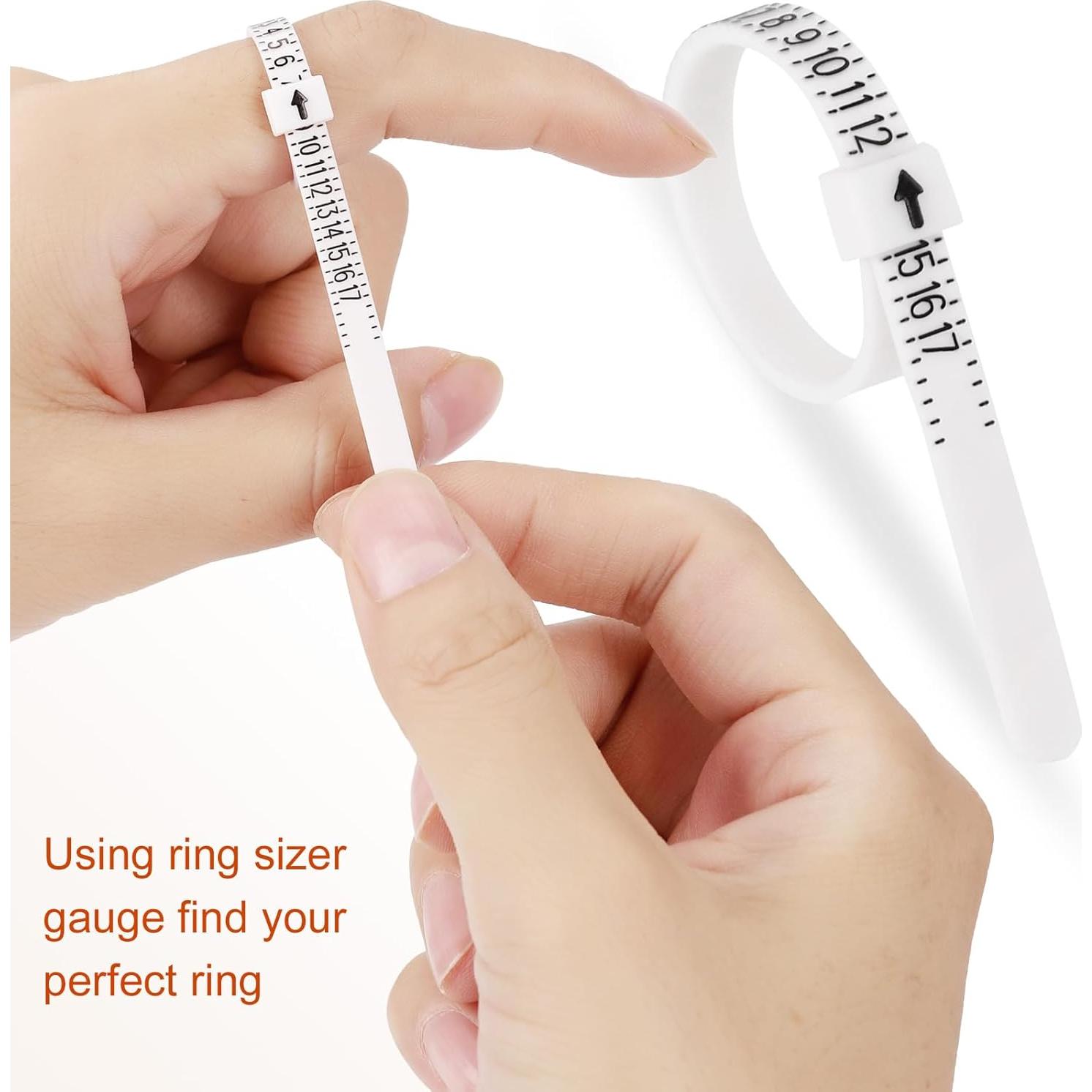 Kit de Medición de Tallas de Anillo 27 PZS Acero Inoxidable