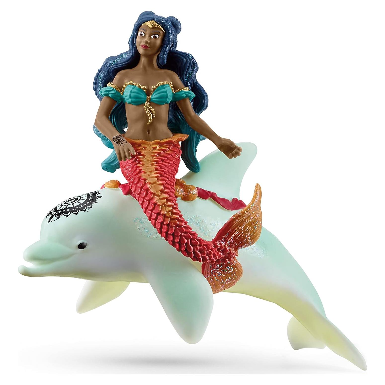 Figura de Sirena Isabelle con Delfín Schleich 14.99x7.87cm