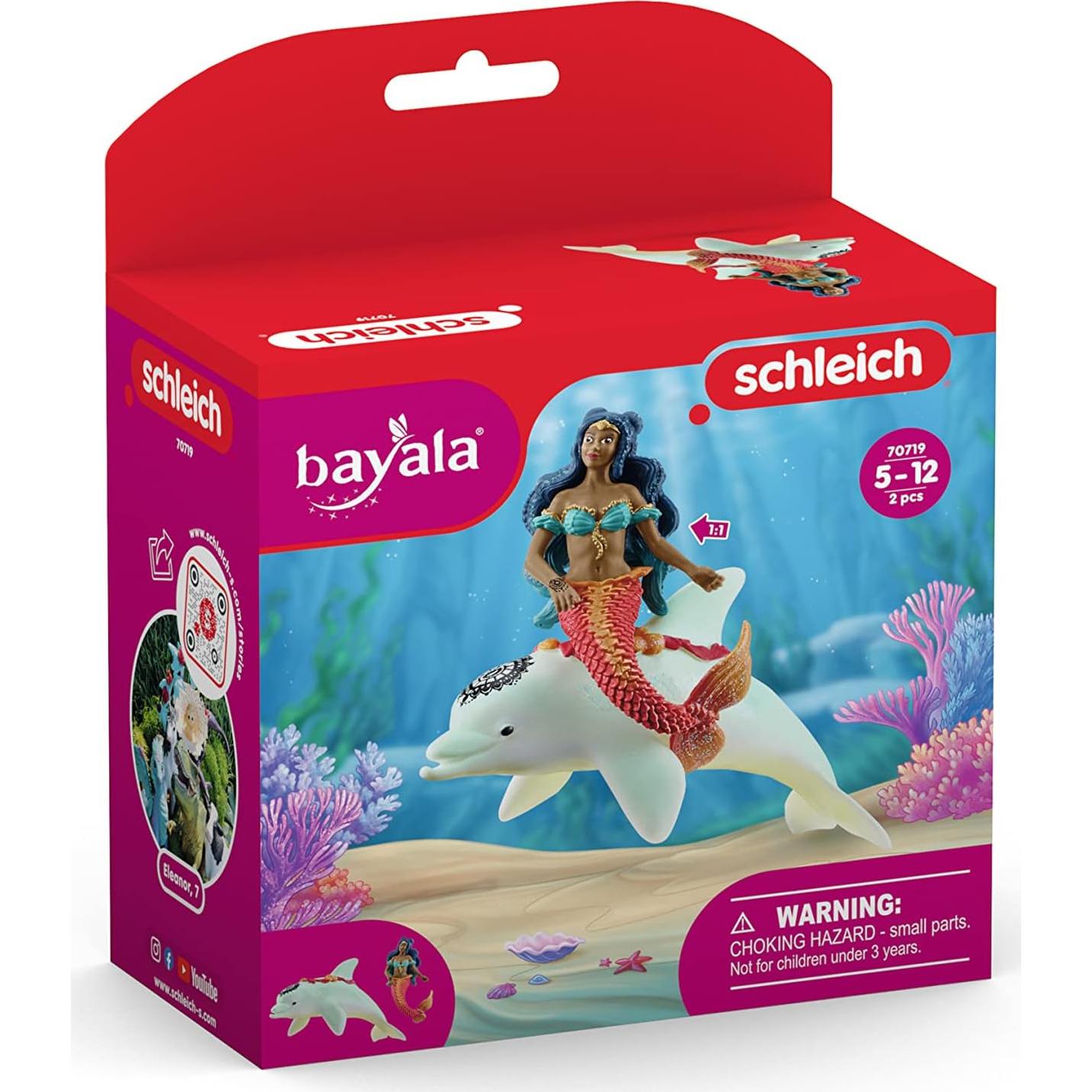 Figura de Sirena Isabelle con Delfín Schleich 14.99x7.87cm