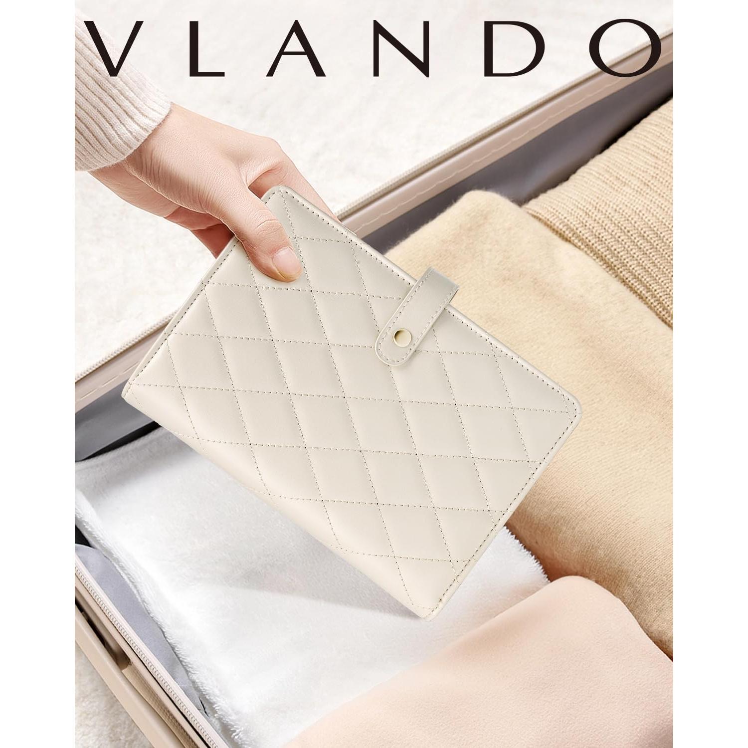 Organizador de Joyería de Viaje Vlando Blanco Crema 17.2x21.8cm