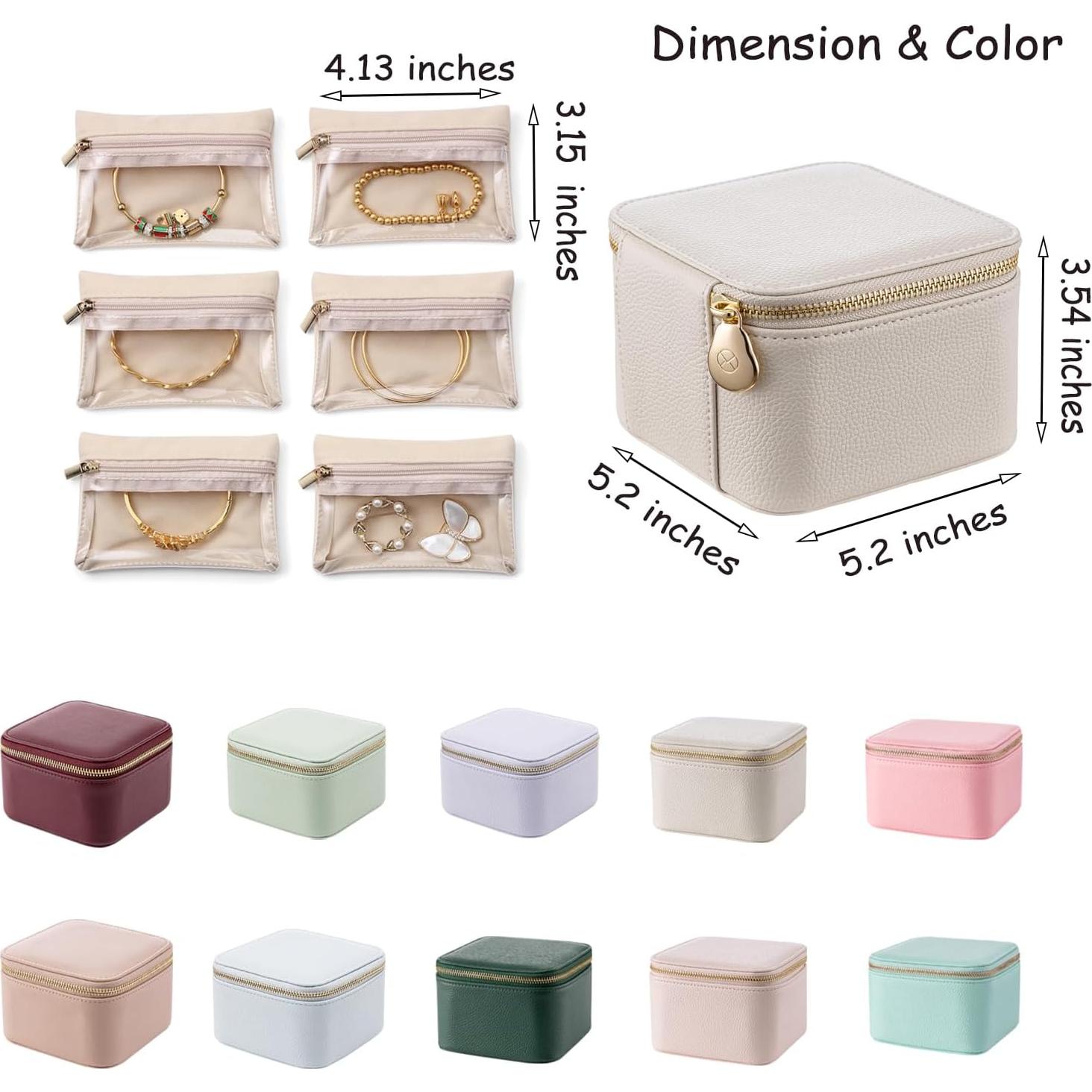 Organizador de Joyas de Viaje Vlando - 6 Bolsillos Terciopelo