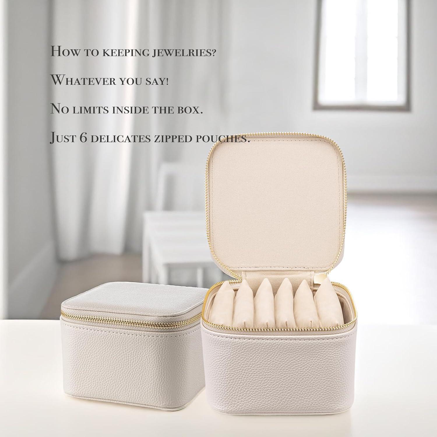 Organizador de Joyas de Viaje Vlando - 6 Bolsillos Terciopelo