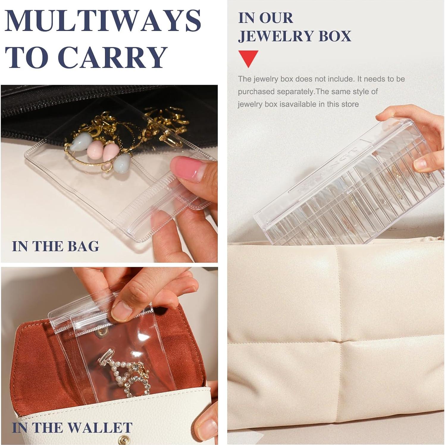 Bolsas de Joyería Transparente HOMEHIVE 20 Pcs Antioxidante