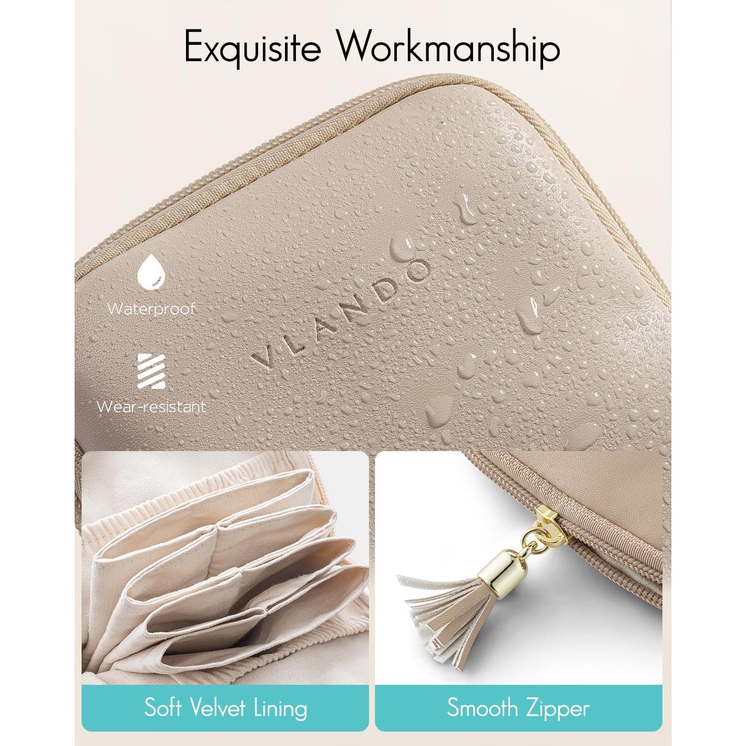 Estuche de Viaje para Joyería Vlando Toffee 11.9x12.4 cm