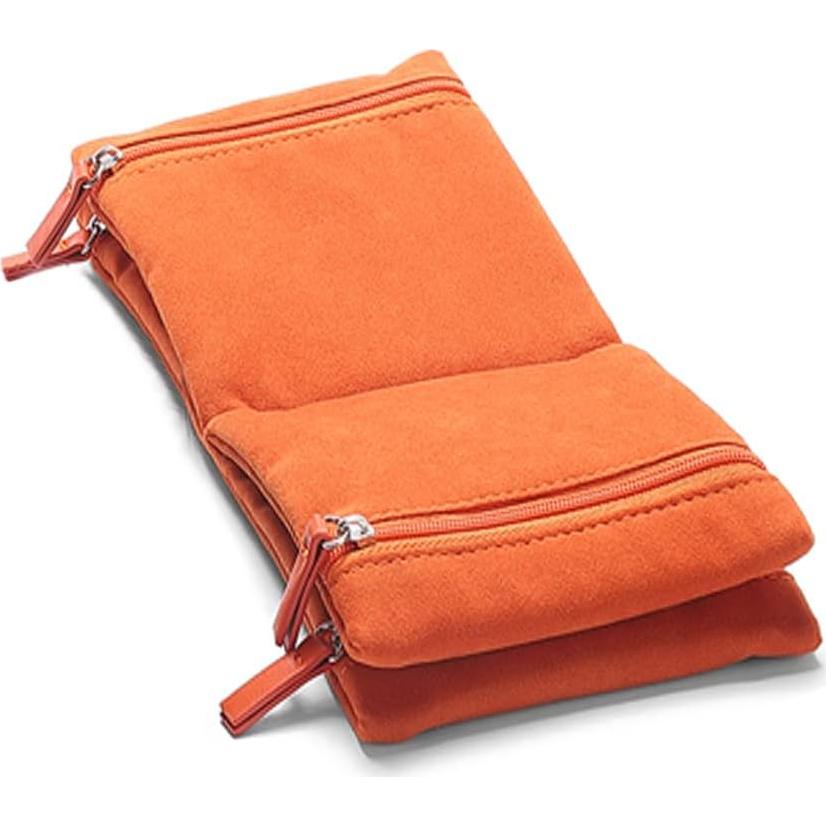 Bolsa Organizadora de Joyas Kelendle Naranja Plegable 11.5x11.5x5cm