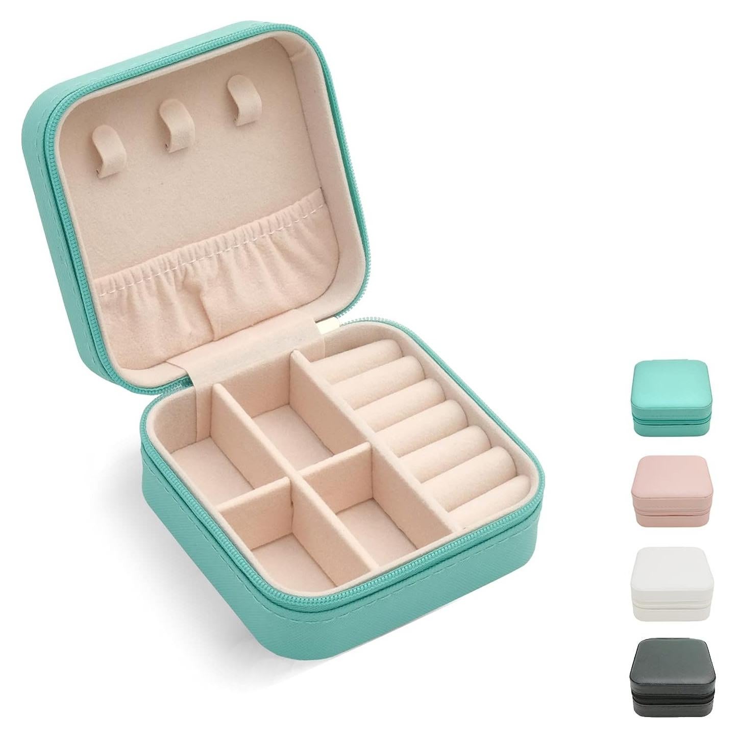 Estuche de Joyería de Viaje TRODANCE Azul 10x10x5 cm