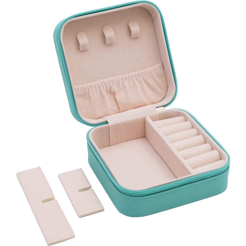 Estuche de Joyería de Viaje TRODANCE Azul 10x10x5 cm