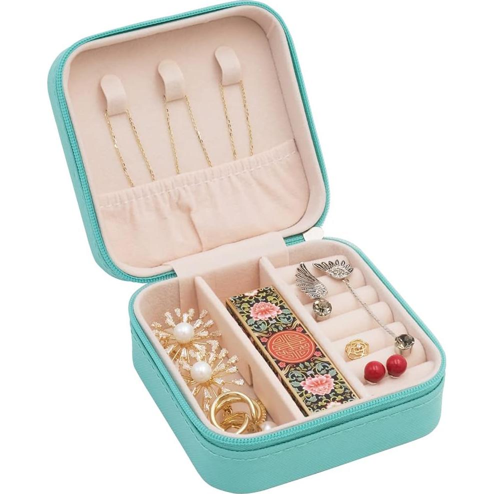 Estuche de Joyería de Viaje TRODANCE Azul 10x10x5 cm