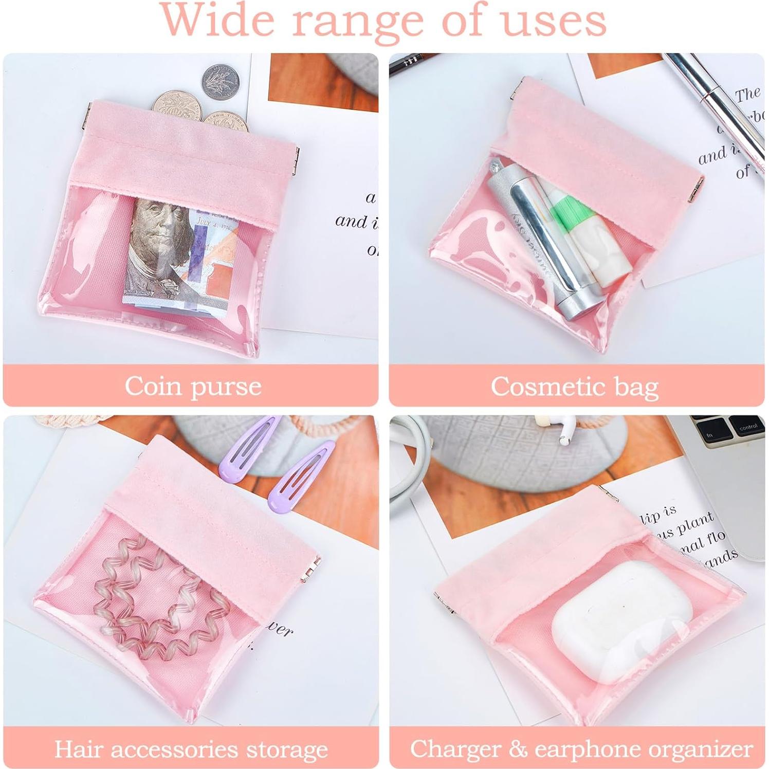 6 Bolsas de Joyería de Viaje HomePekite Rosa Organizador