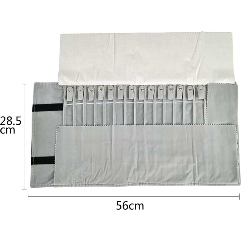 Bolsa de Almacenamiento de Joyería Portátil SCIKHEFT 16 Soportes