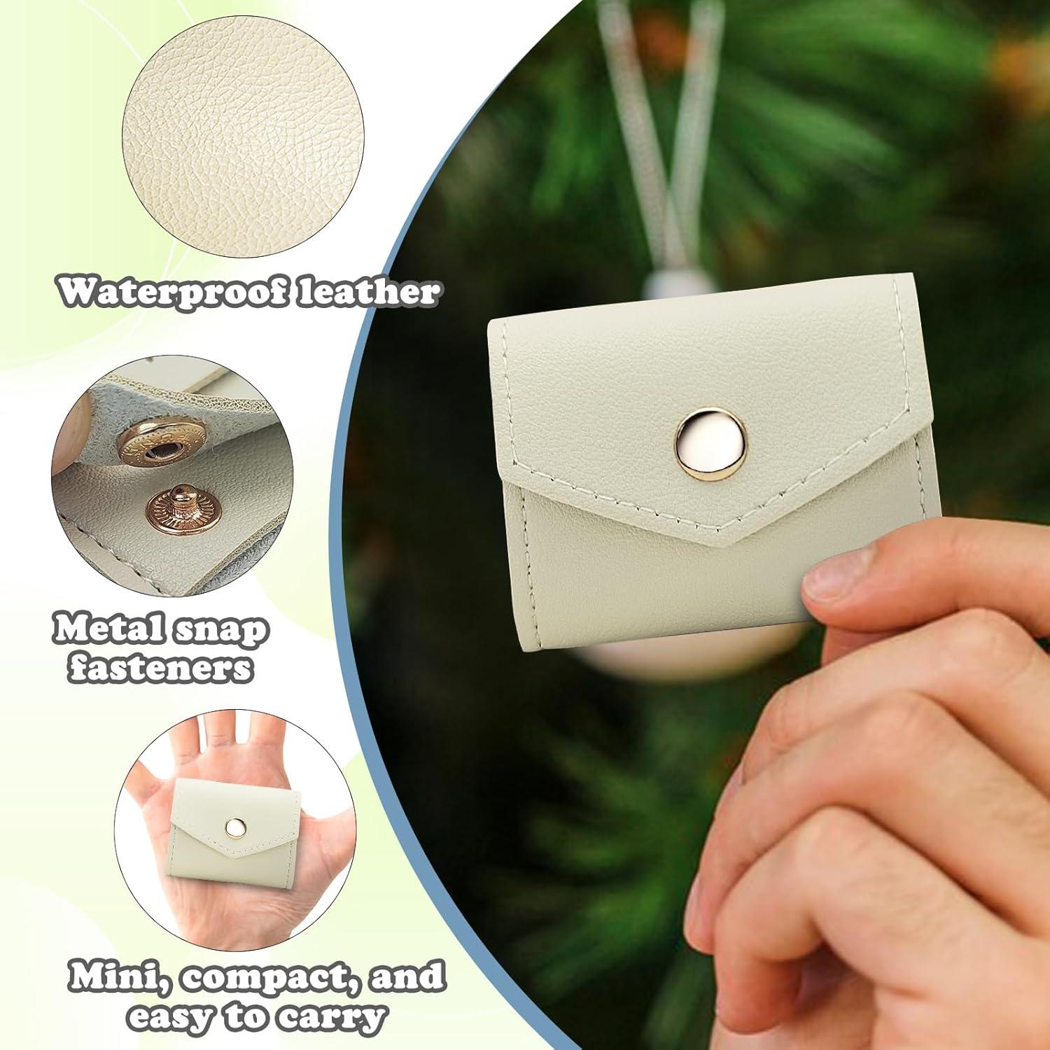 Mini Bolsa de Joyas de Viaje AfitLulu Plegable Marrón