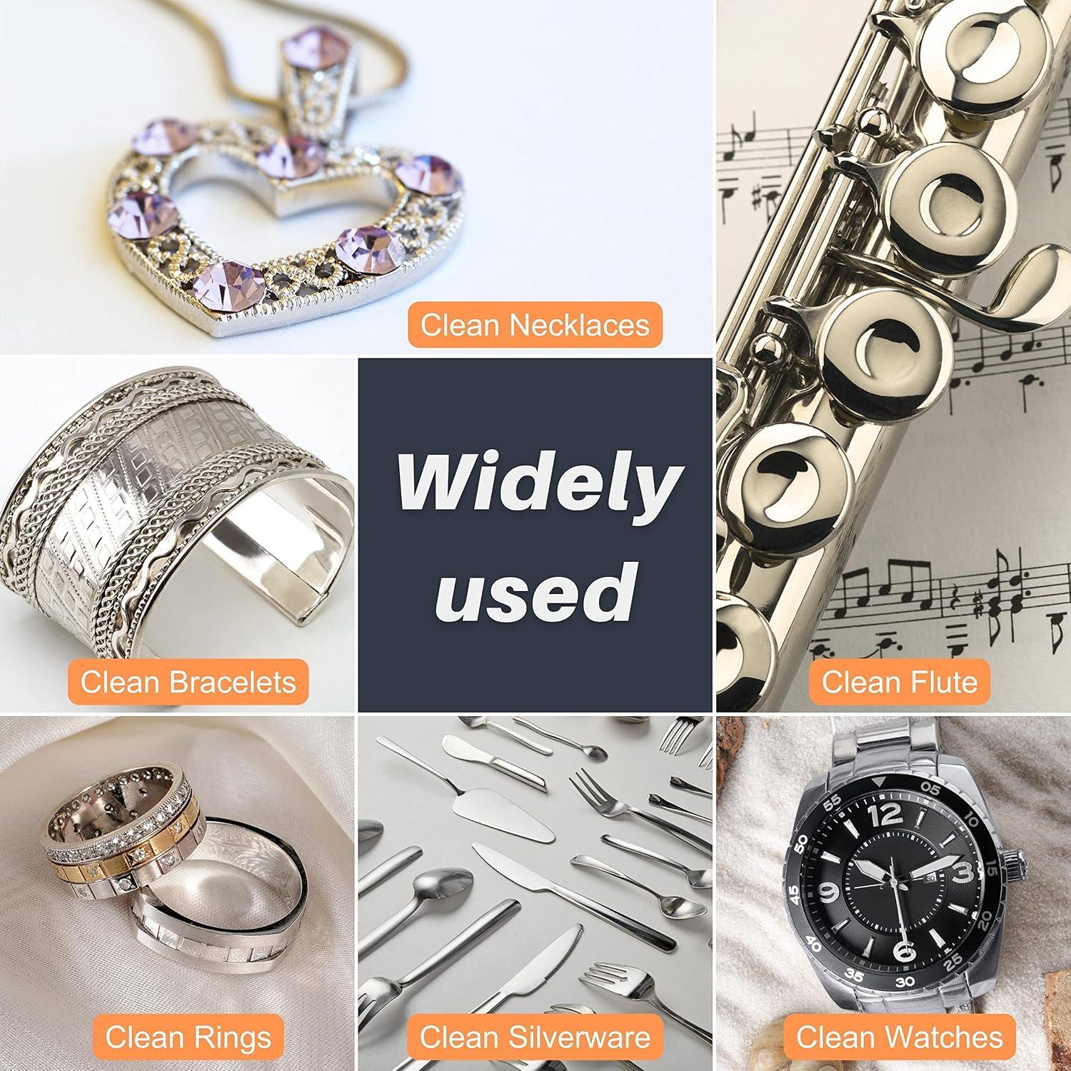 Paño de Limpieza de Joyería CATFILIN 2 Piezas 100% Algodón