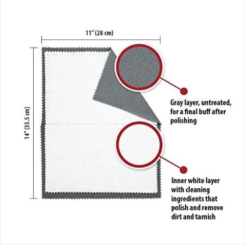 Juego de 2 Paños de Pulido Mayflower 100% Algodón 28x36 cm
