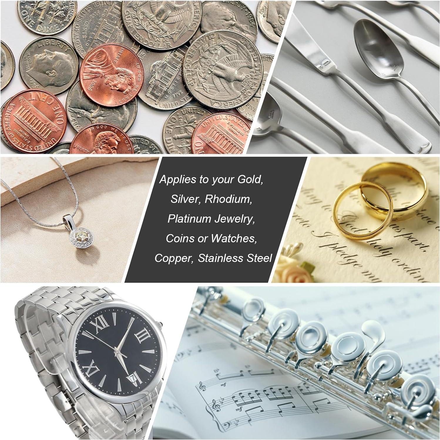 Paquete de 2 Paños de Limpieza SIFFOI X Grande para Joyería