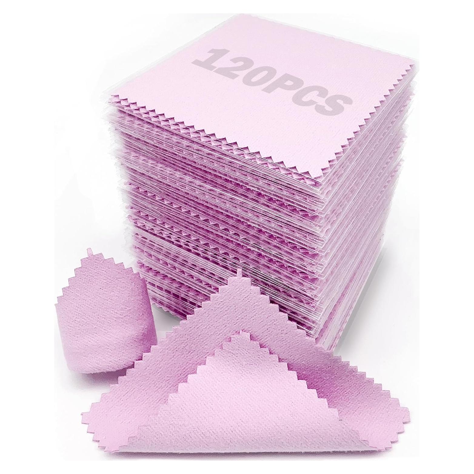 Paño de Limpieza de Joyería XIAOXINGYUN 120 Piezas 8x8 cm