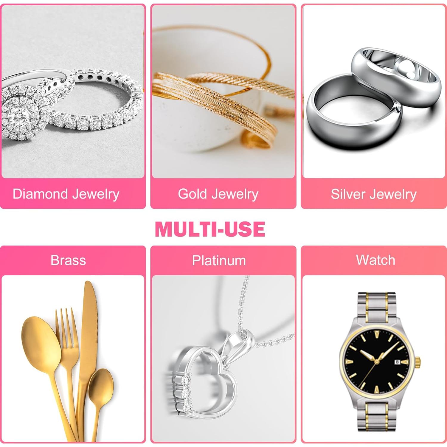 Paño de Limpieza de Joyería XIAOXINGYUN 120 Piezas 8x8 cm