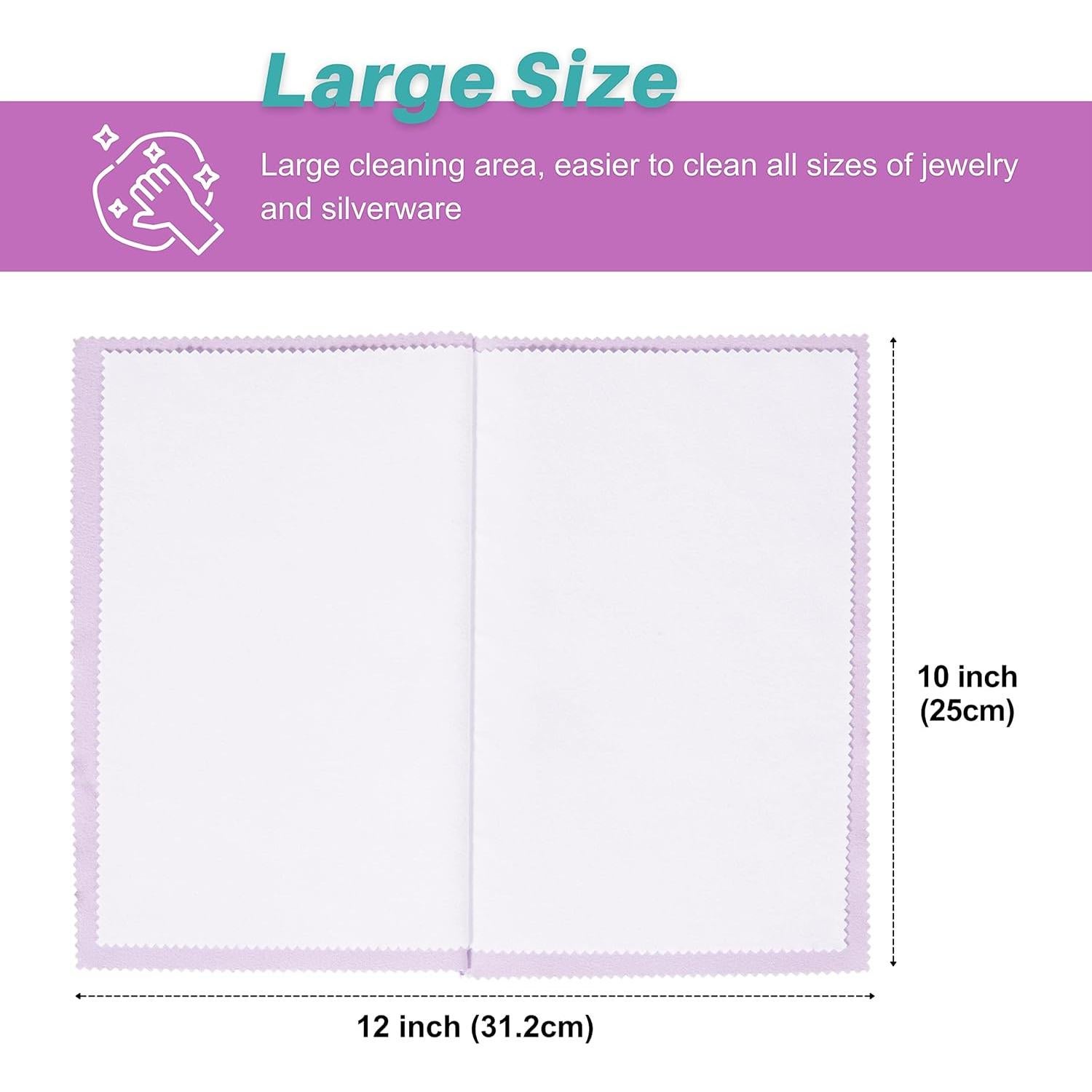 Paños de Limpieza de Joyería CATIFLIN 3 Piezas 30.5x25.4cm