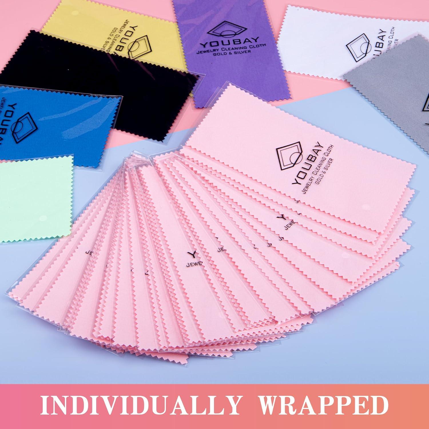 Paño de Limpieza de Joyería Youbay 30 Piezas 8x16cm