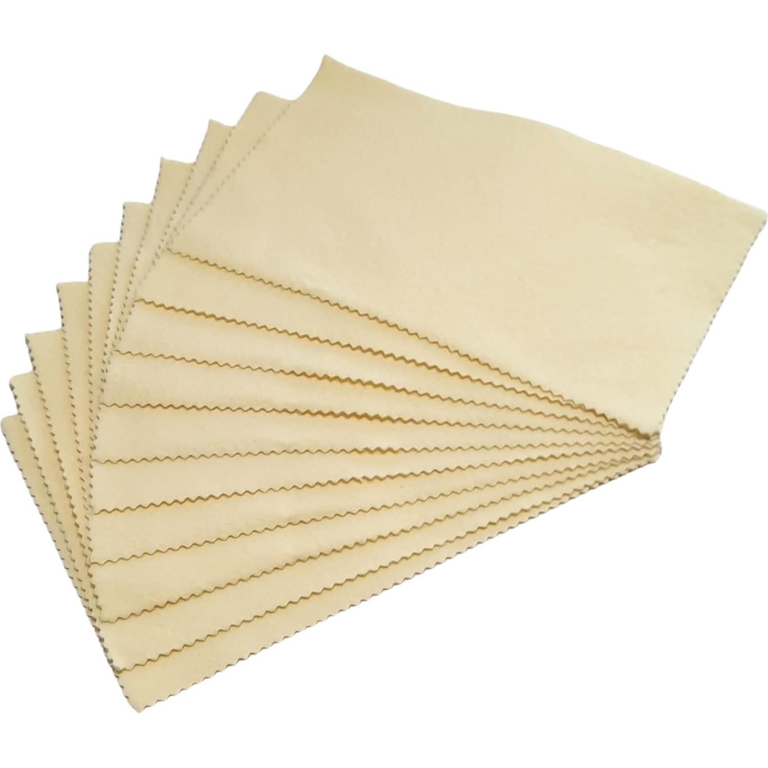 10 Paños de Pulido Sunshine para Joyería de Plata y Oro