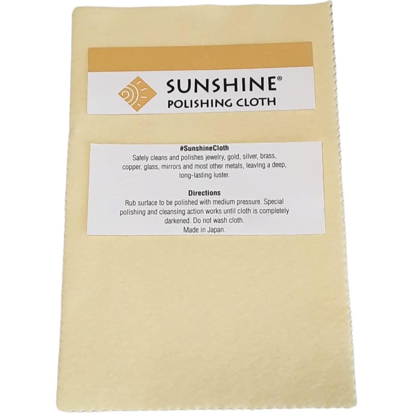 10 Paños de Pulido Sunshine para Joyería de Plata y Oro