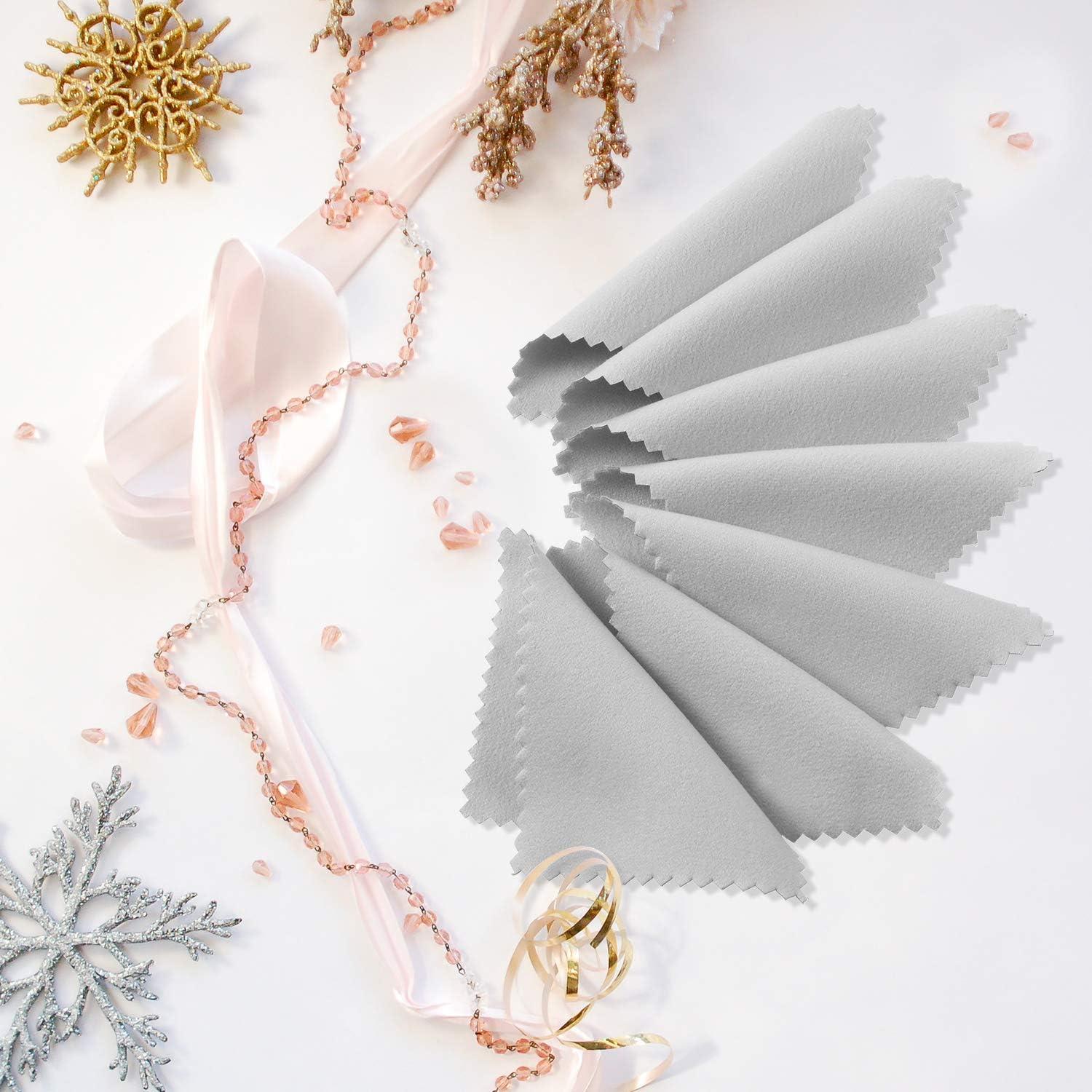 Paños de Pulido de Joyería Tatuo 200 Piezas 6x8 cm Microfibra