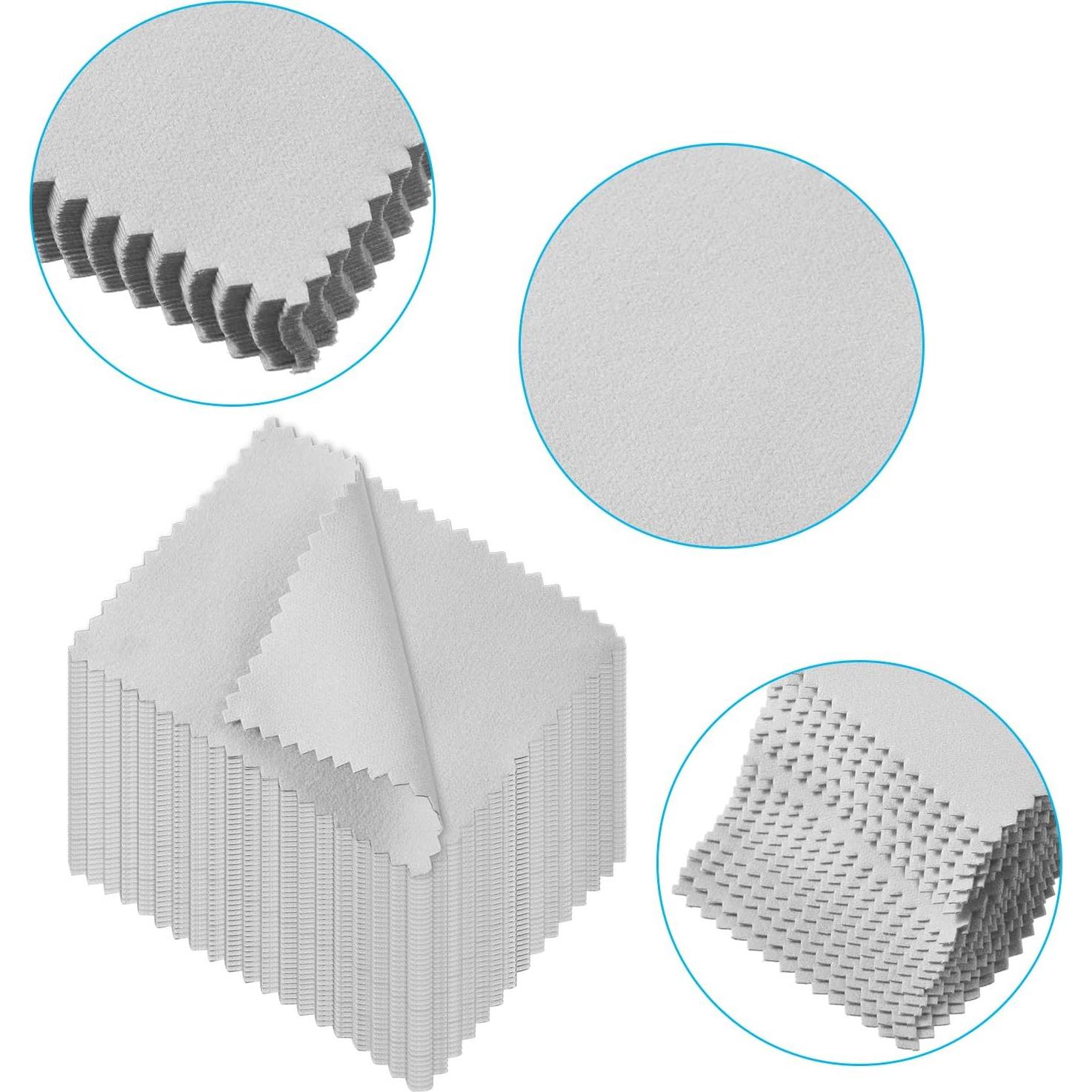 Paños de Pulido de Joyería Tatuo 200 Piezas 6x8 cm Microfibra