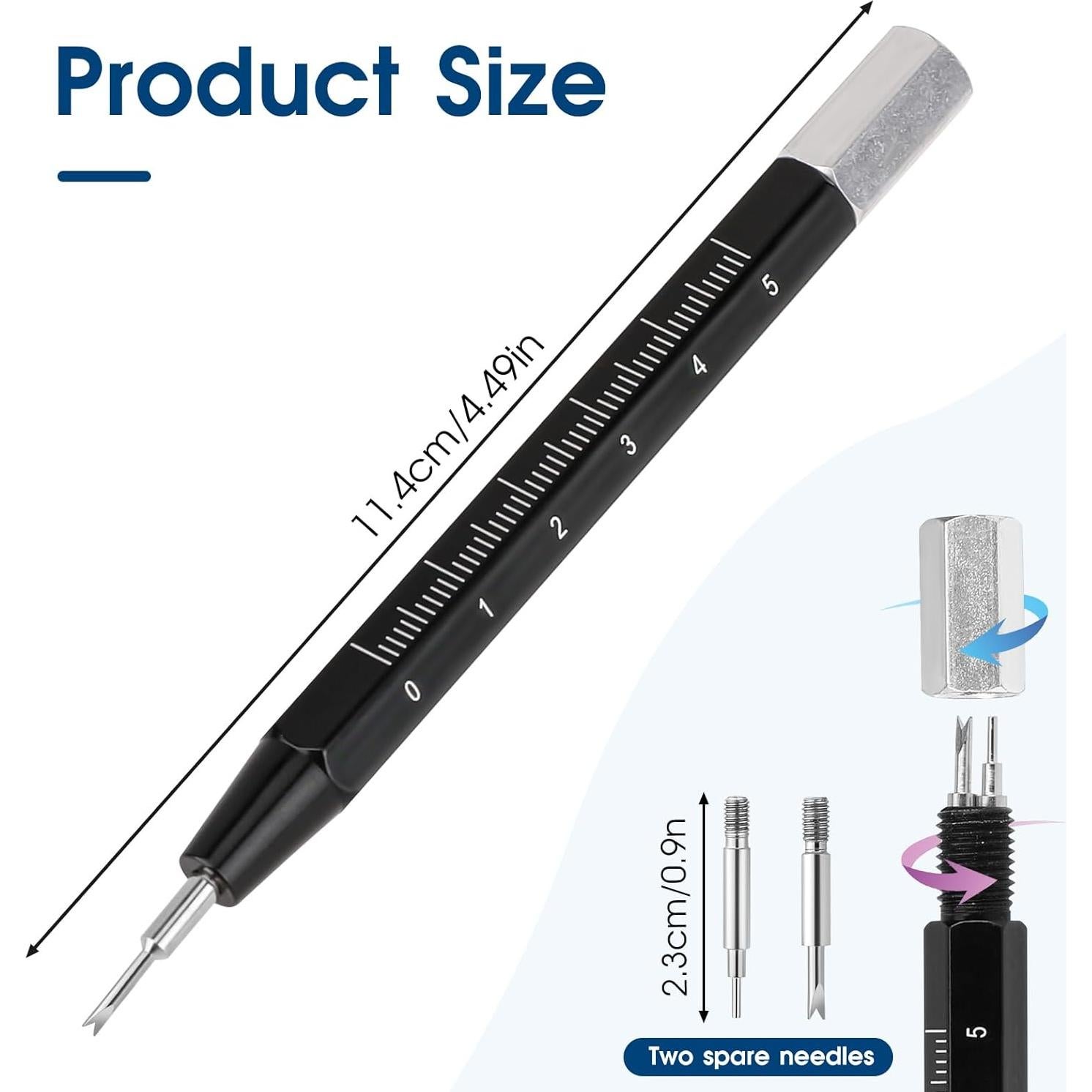 Kit Herramienta Pasador de Resorte MOZEAT para Reloj - 3 Piezas