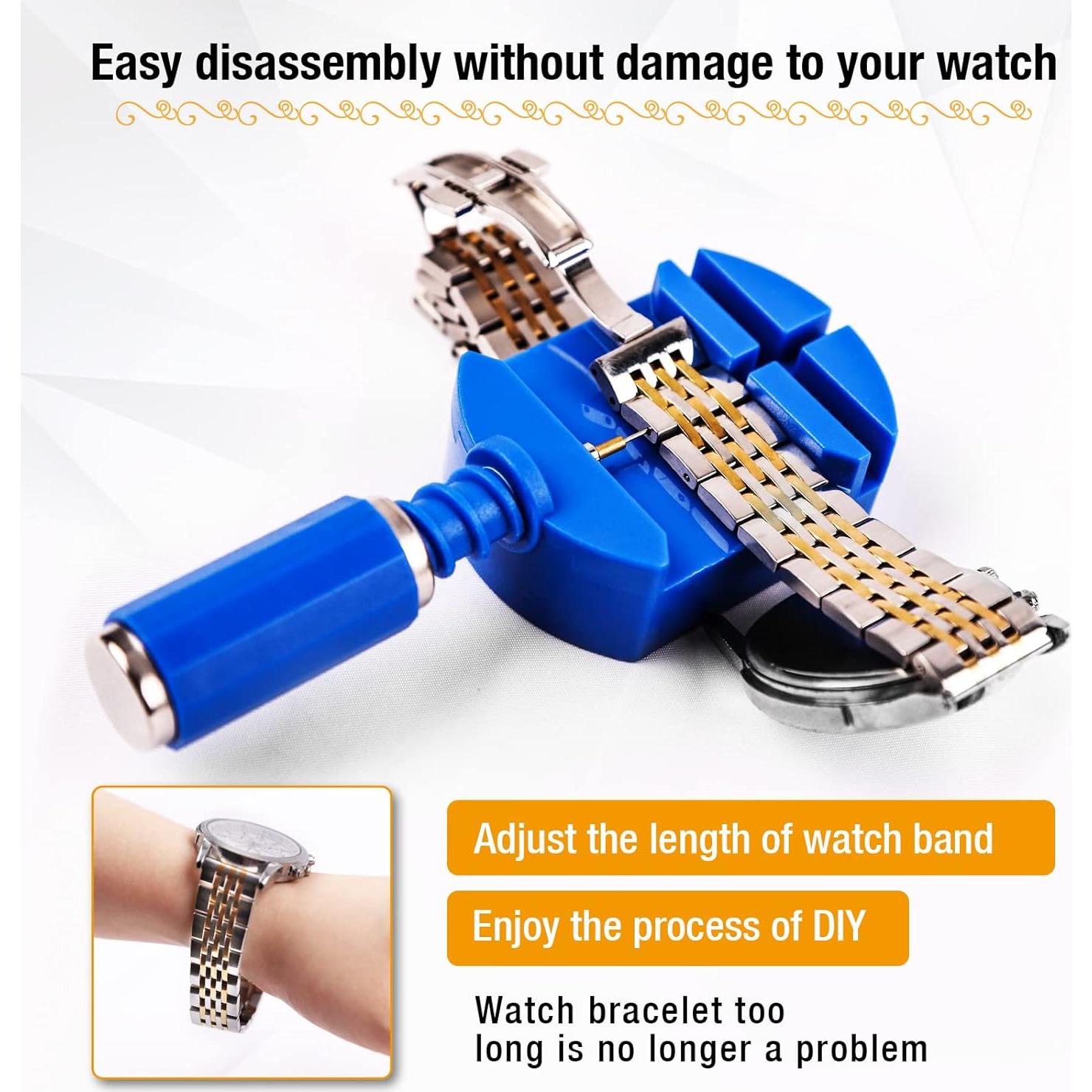 Kit de Herramientas de Reloj BYNIIUR - 11 Piezas Azul Claro