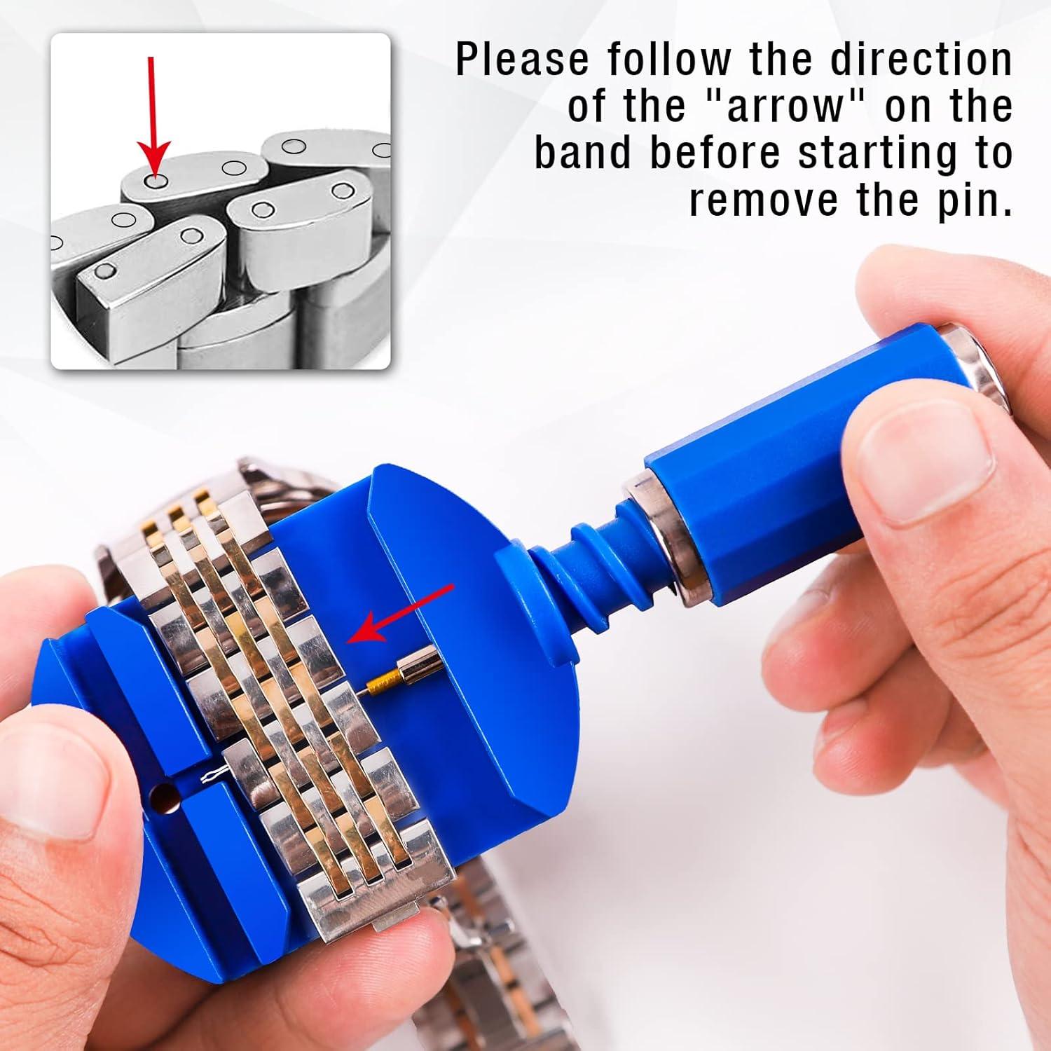 Kit de Herramientas de Reloj BYNIIUR - 11 Piezas Azul Claro