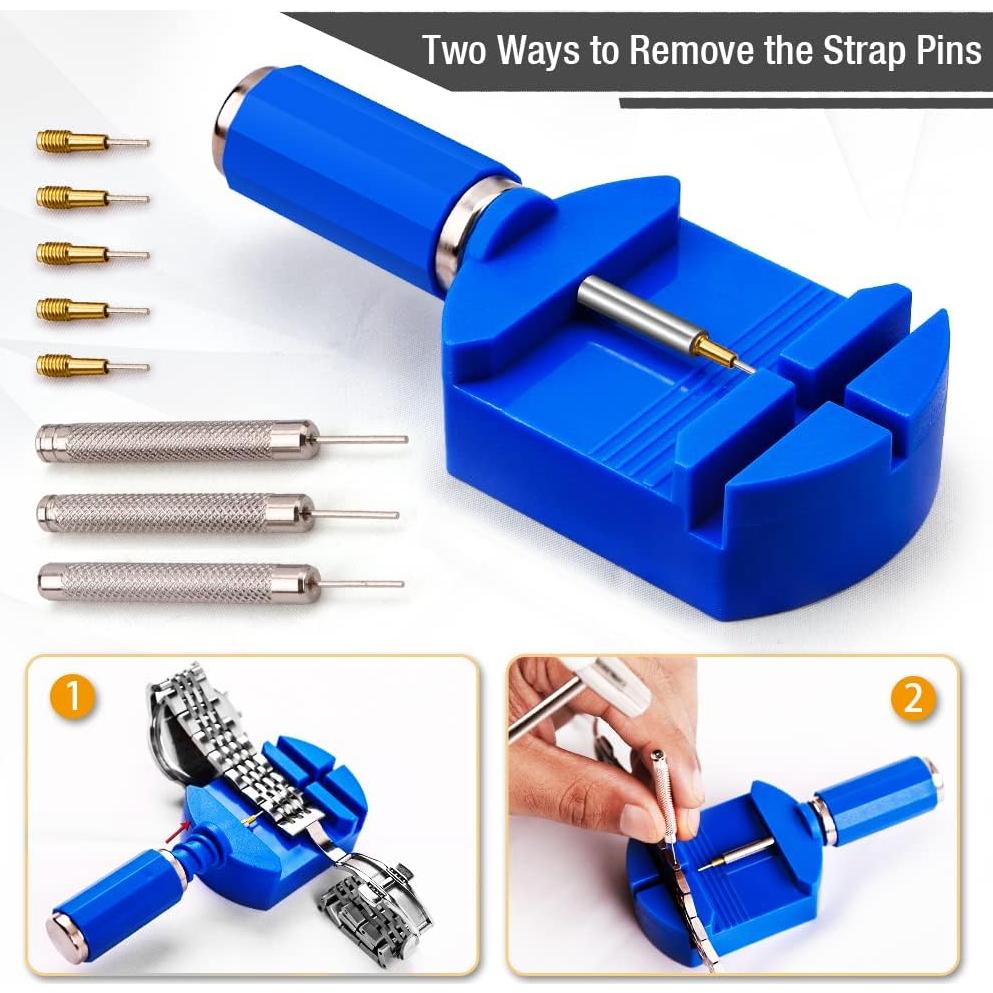 Kit de Herramientas de Reloj BYNIIUR - 11 Piezas Azul Claro