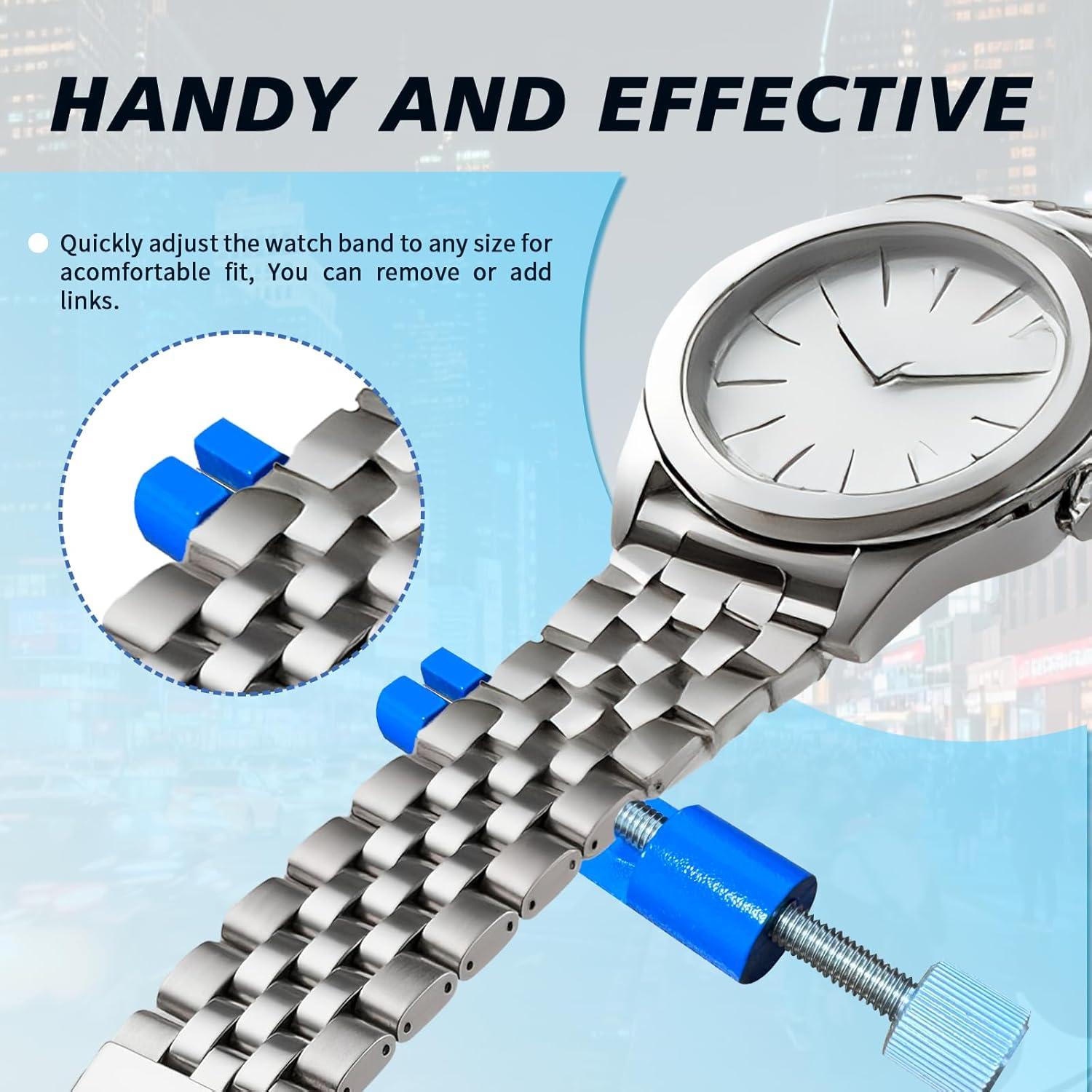 Kit de Eliminación de Eslabones de Reloj NJDRWH 3-en-1 Aluminio