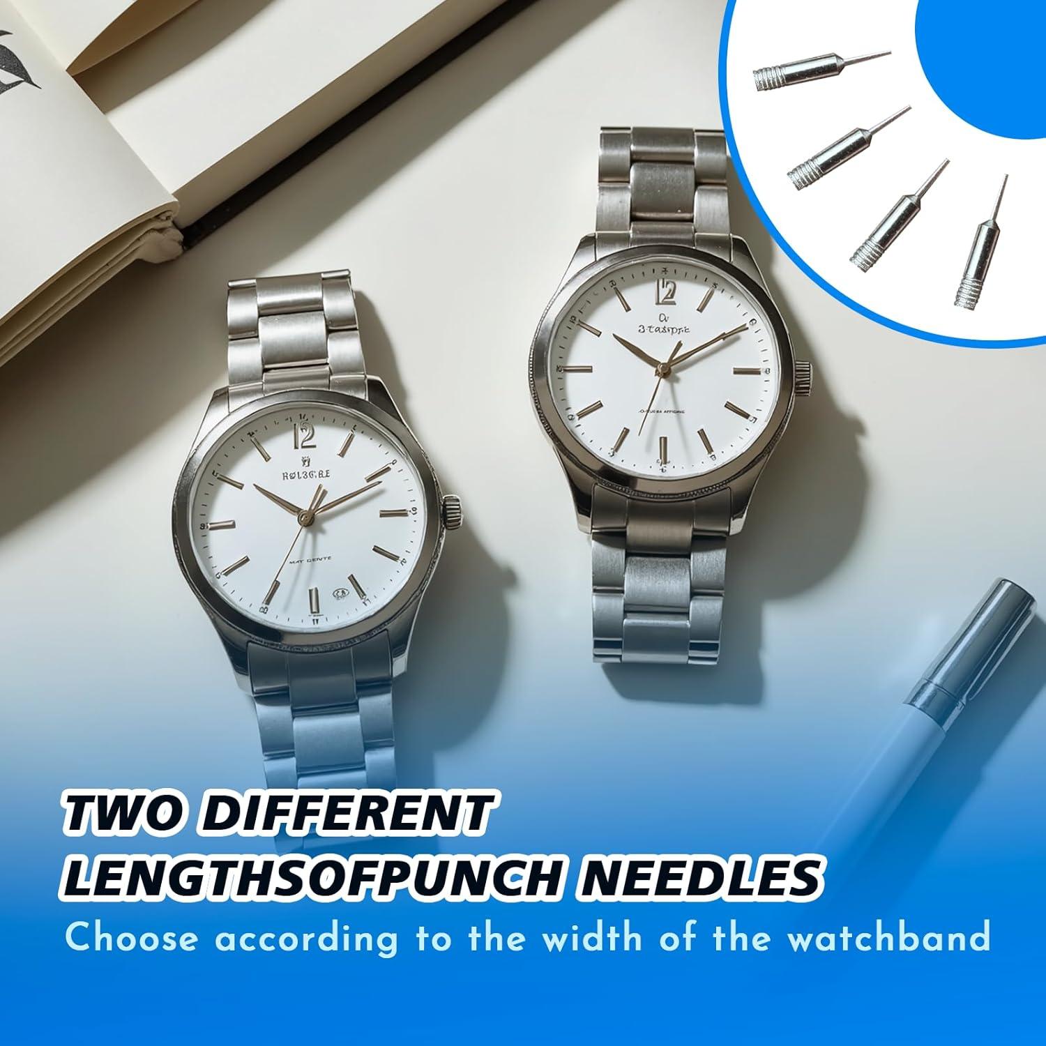 Kit de Eliminación de Eslabones de Reloj NJDRWH 3-en-1 Aluminio