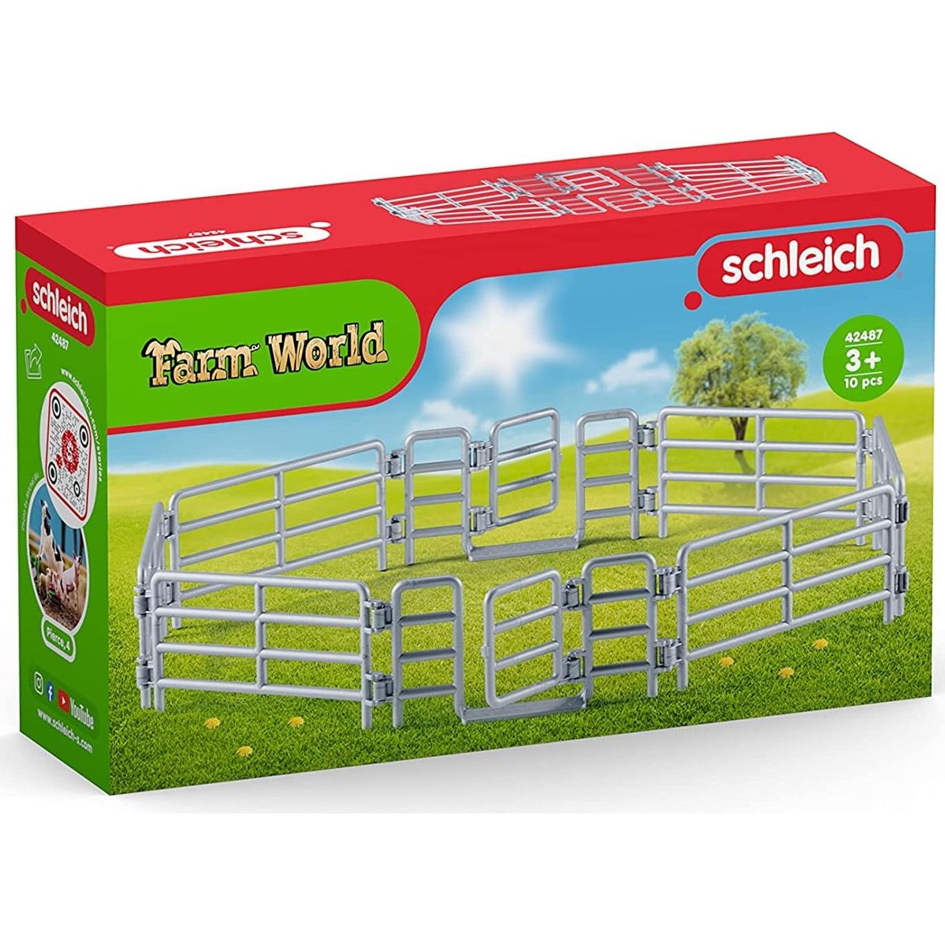 Cerca de Corral Schleich para Niños 3-8 Años, 8 Piezas