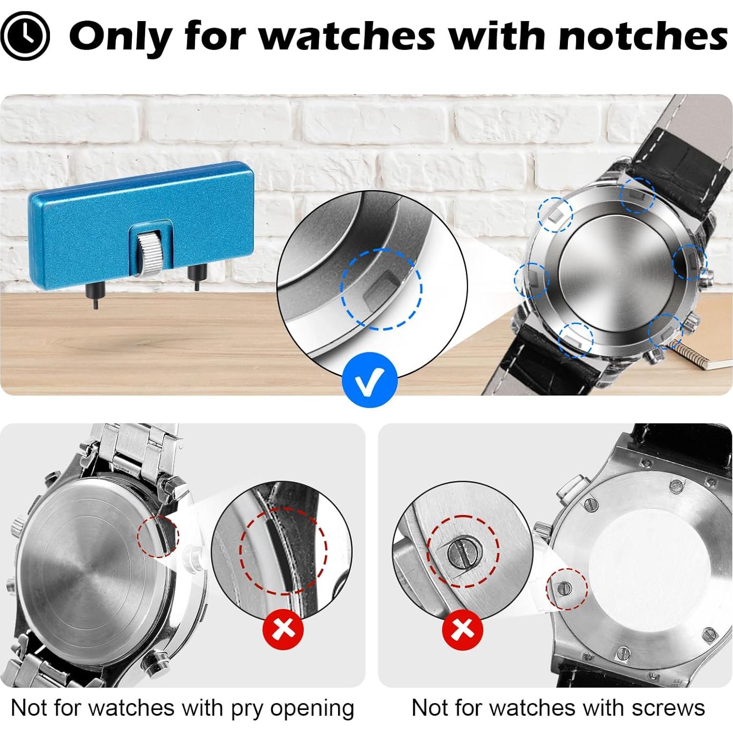 Kit de Reemplazo de Batería de Reloj JOREST con Herramientas