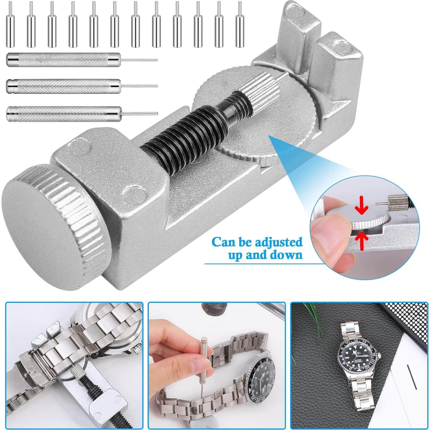 Kit de Herramienta Cridoz para Ajustar Relojes con 12 Pasadores