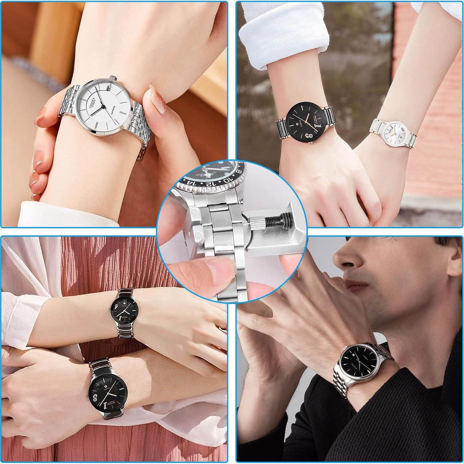 Kit de Herramienta Cridoz para Ajustar Relojes con 12 Pasadores