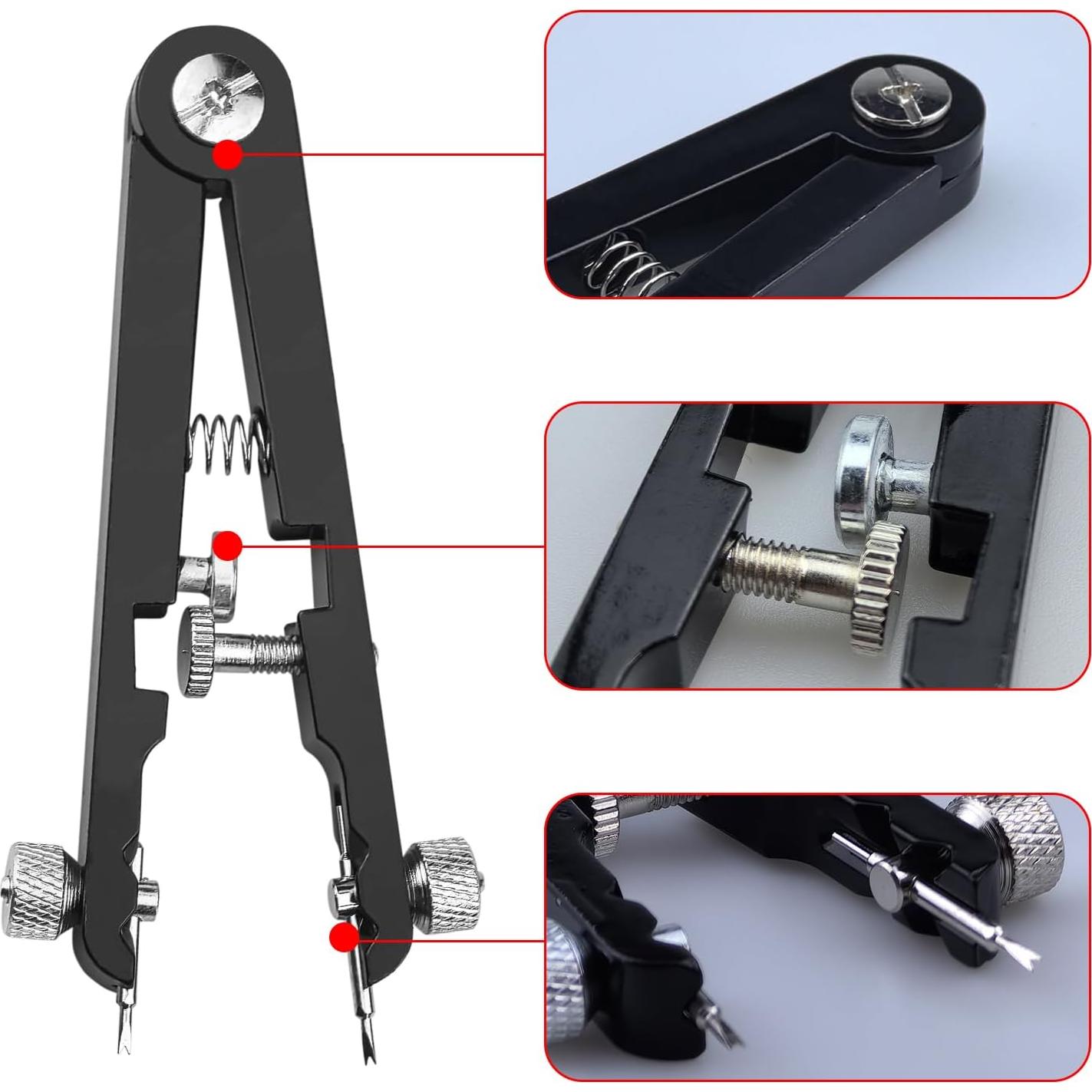 Herramienta de Pinzas para Reloj Flylin con 10 Puntas Ajustables