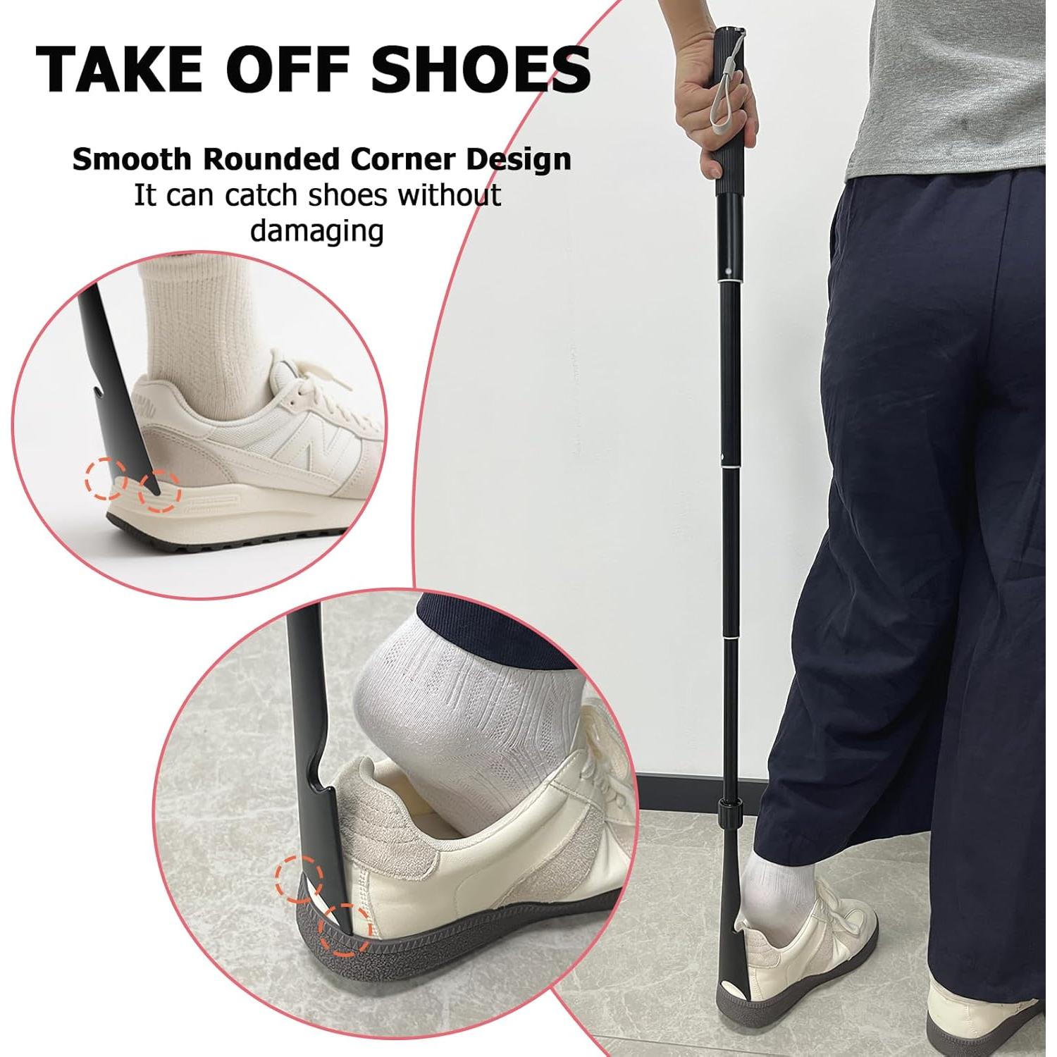 Cuerno de zapato telescópico de metal 93.98 cm para adultos