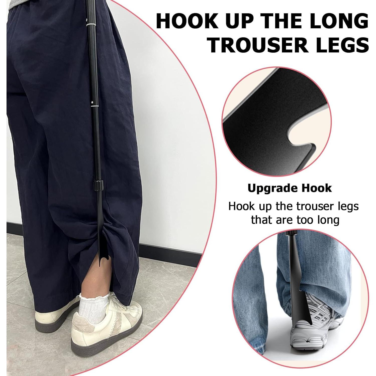 Cuerno de zapato telescópico de metal 93.98 cm para adultos