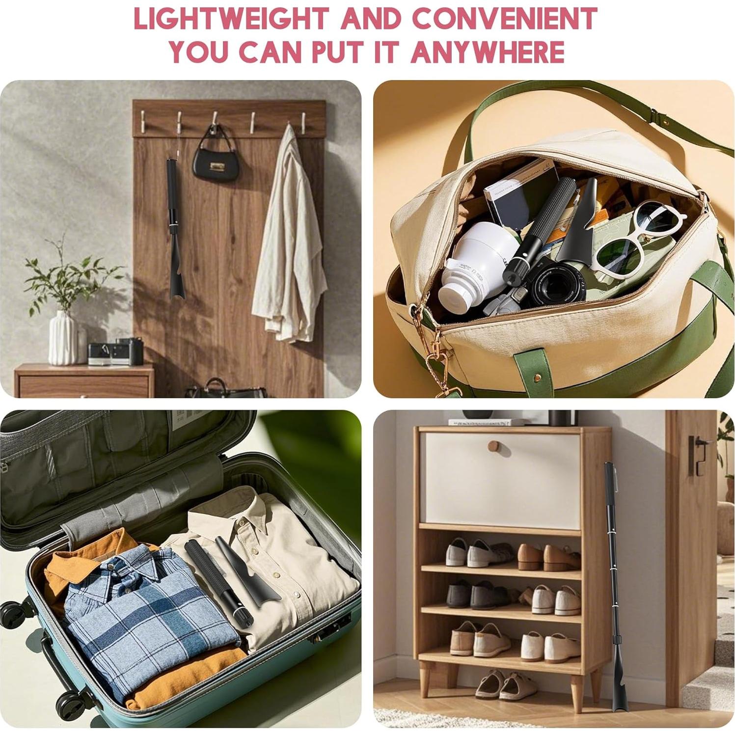 Cuerno de zapato telescópico de metal 93.98 cm para adultos