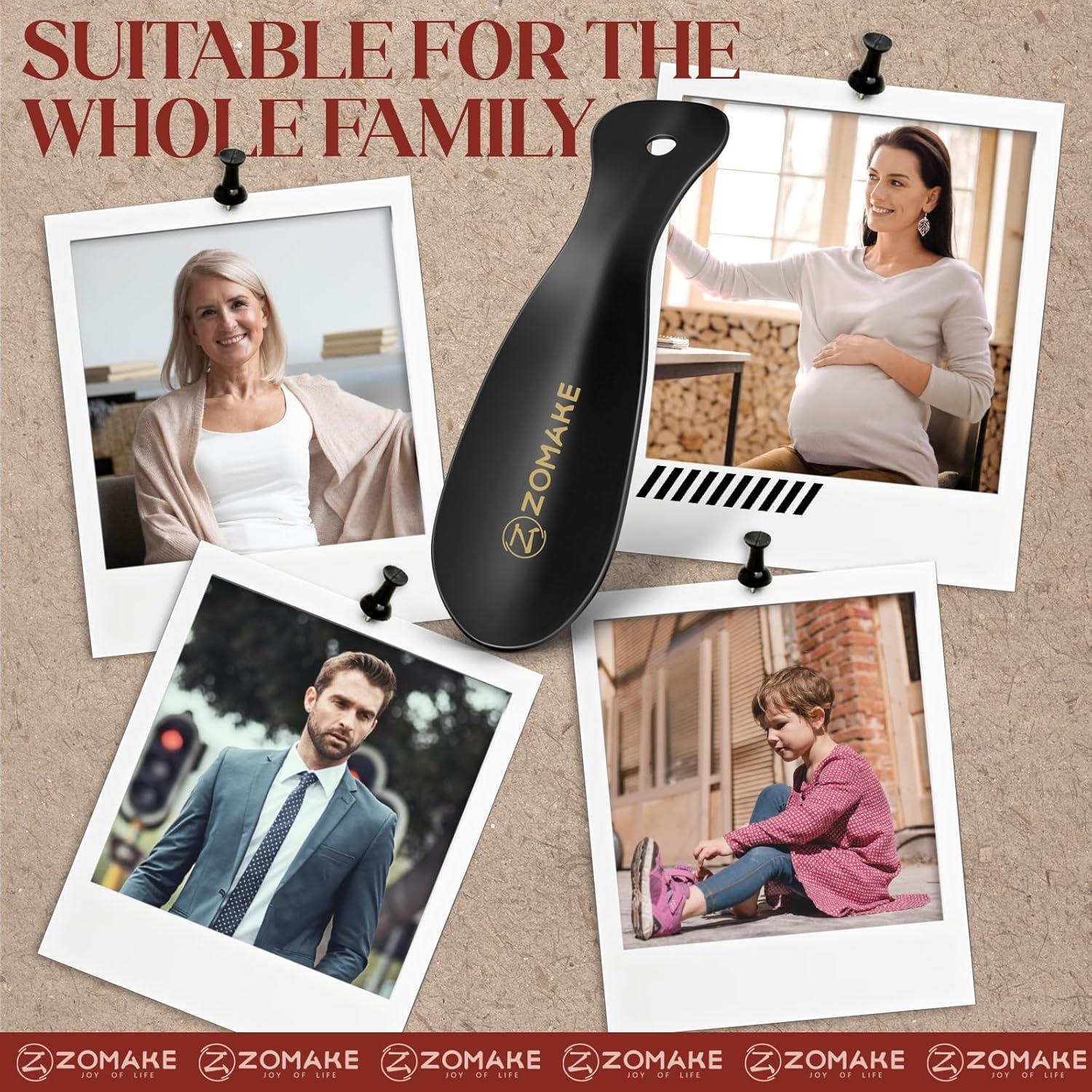 Cuchara de Metal para Calzado ZOMAKE 19.05 cm Viaje Hombres Mujeres